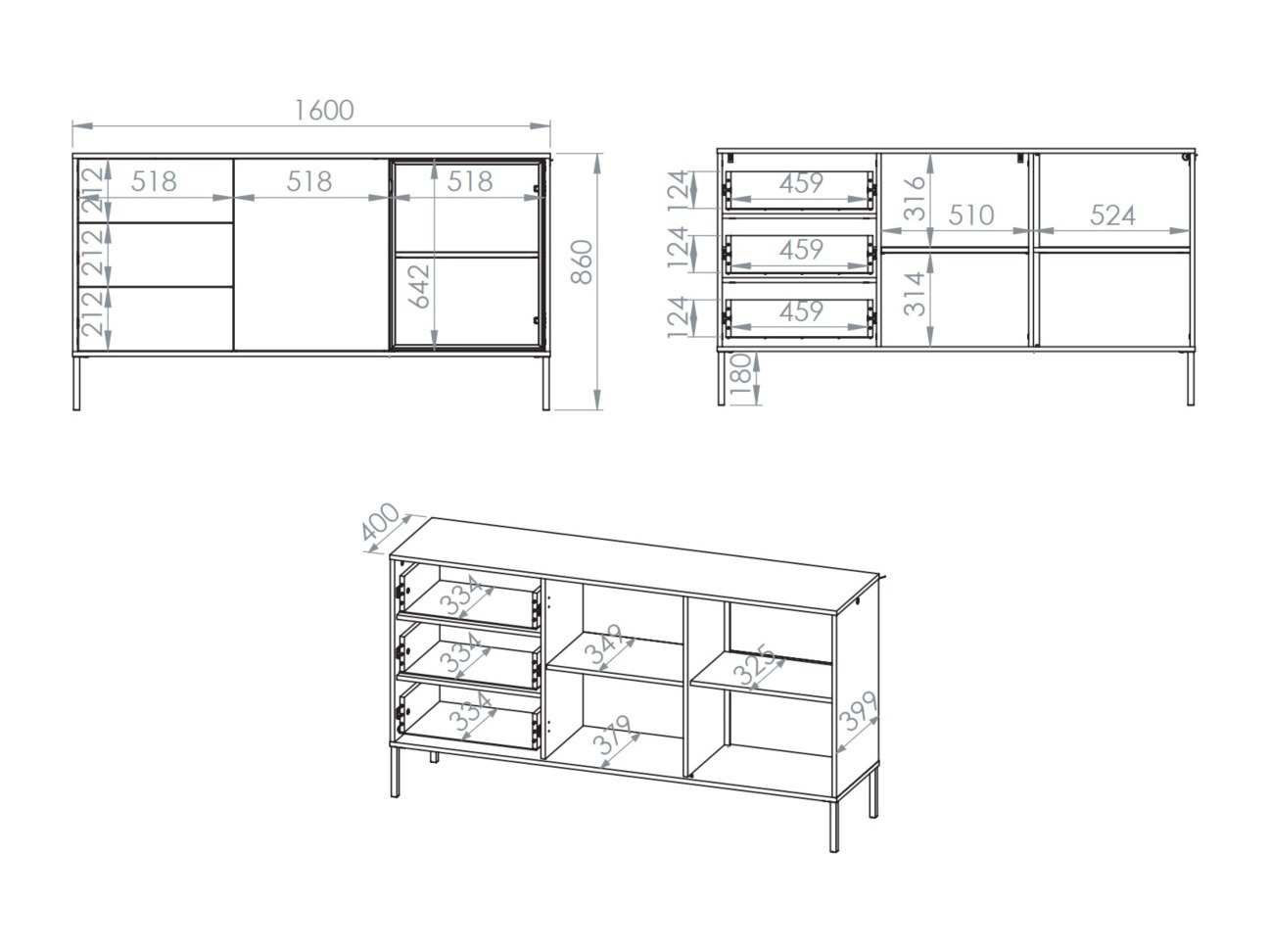 Kommode Virsalo 101 (Kashmir)