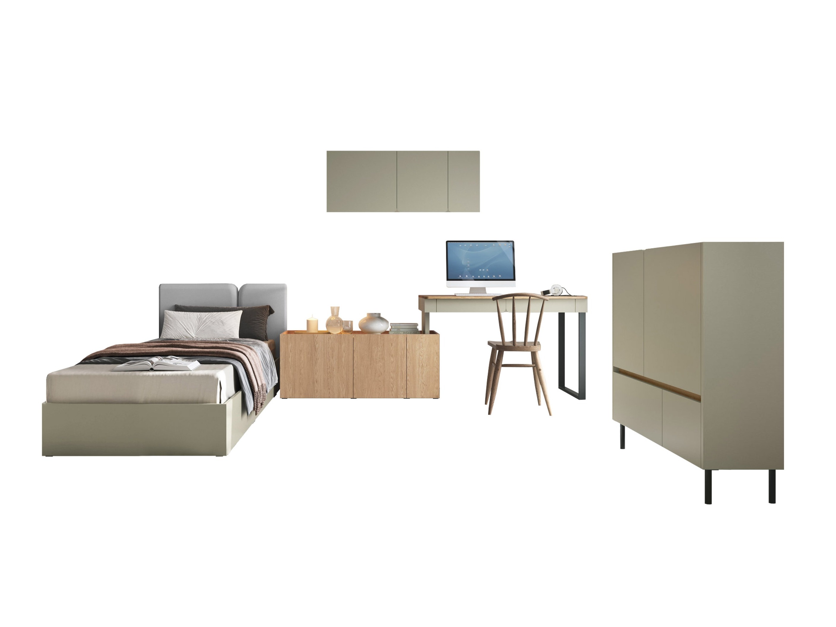 Møbelsæt Fiosono 115 (Eukalyptus + Egetræ)