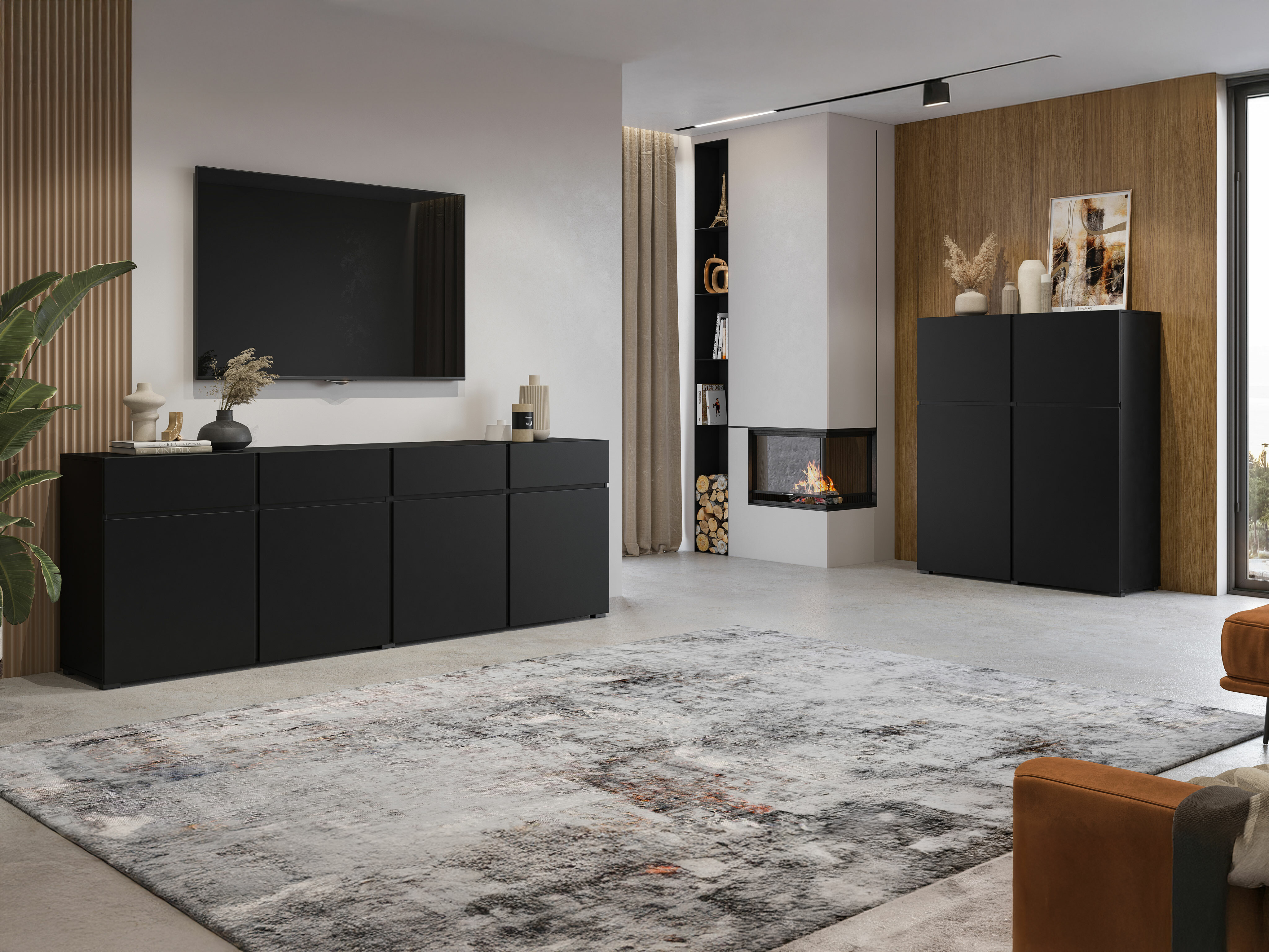 Kommode Alfere 100 (Sort)