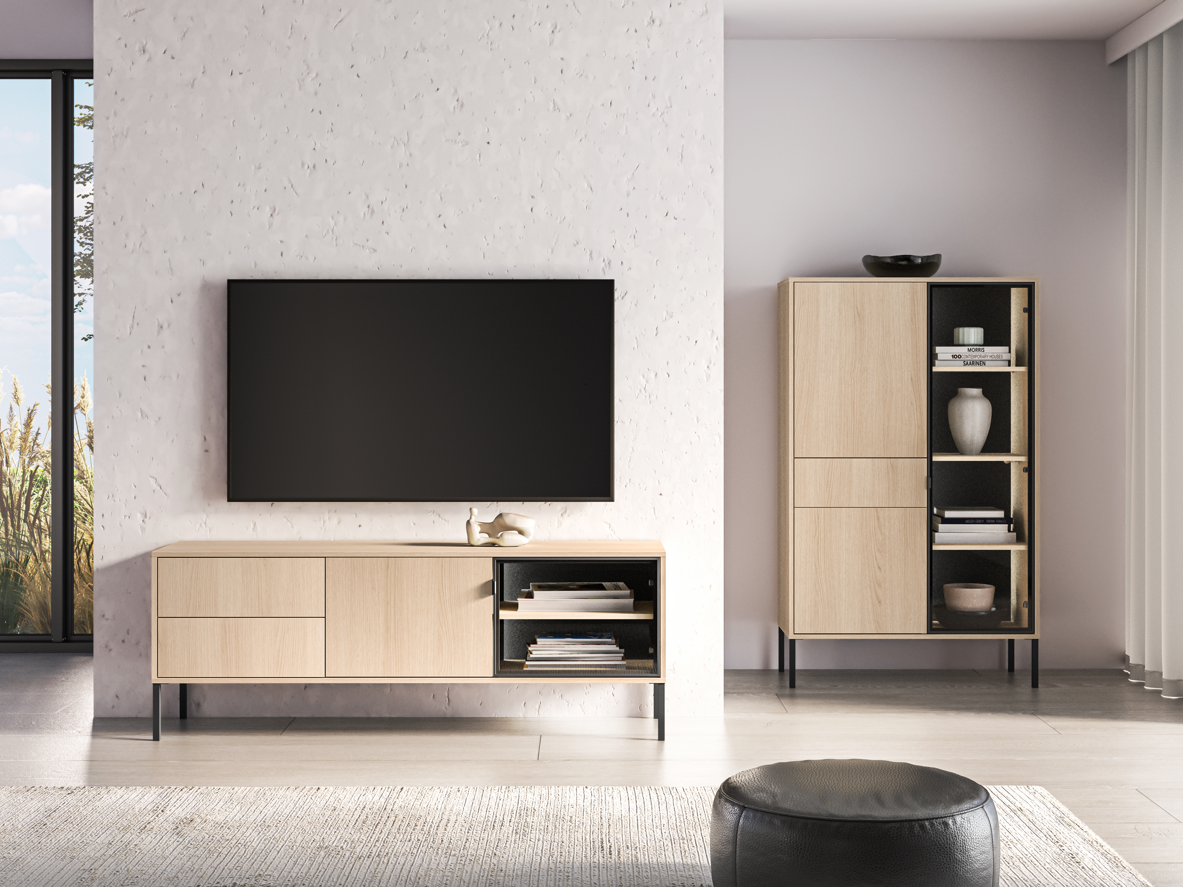 Stuemøbelsæt Virsalo 105 (Egetræ)