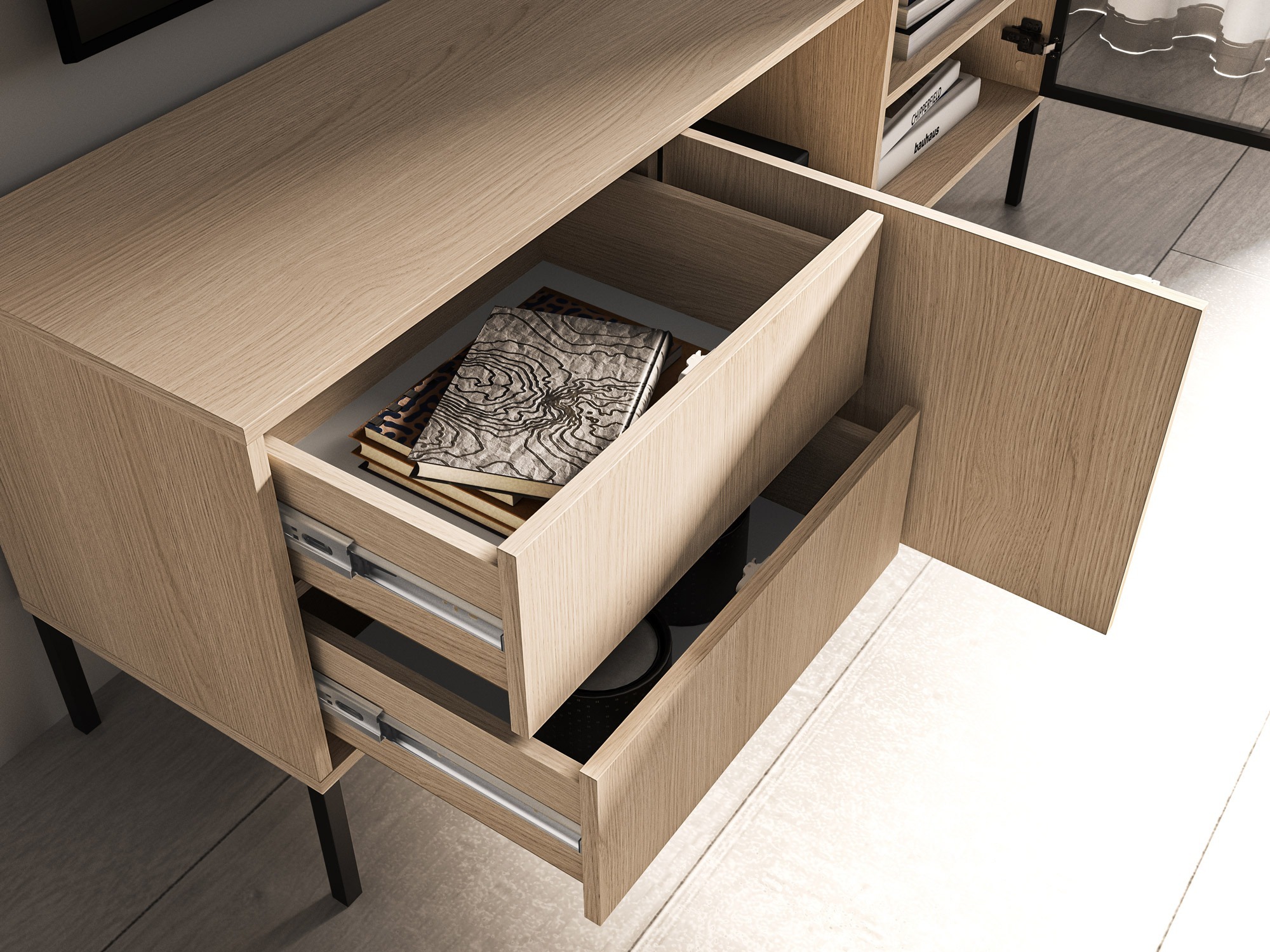 Stuemøbelsæt Virsalo 105 (Egetræ)