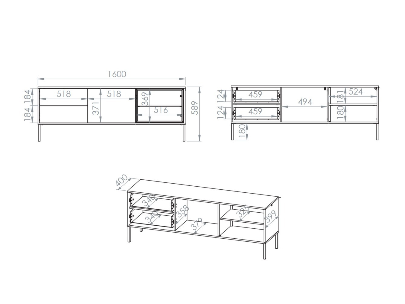 Stuemøbelsæt Virsalo 105 (Egetræ)