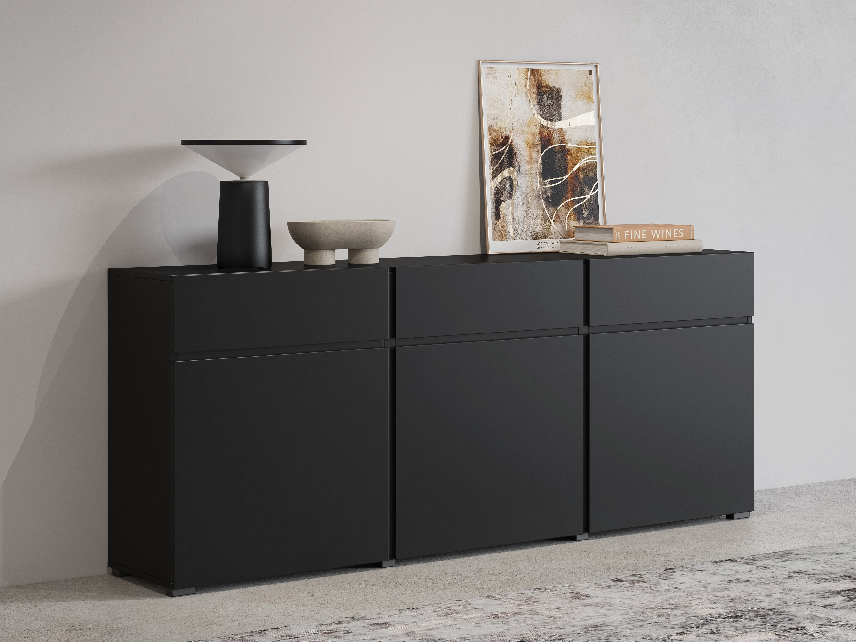 Kommode Alfere 103 (Sort)