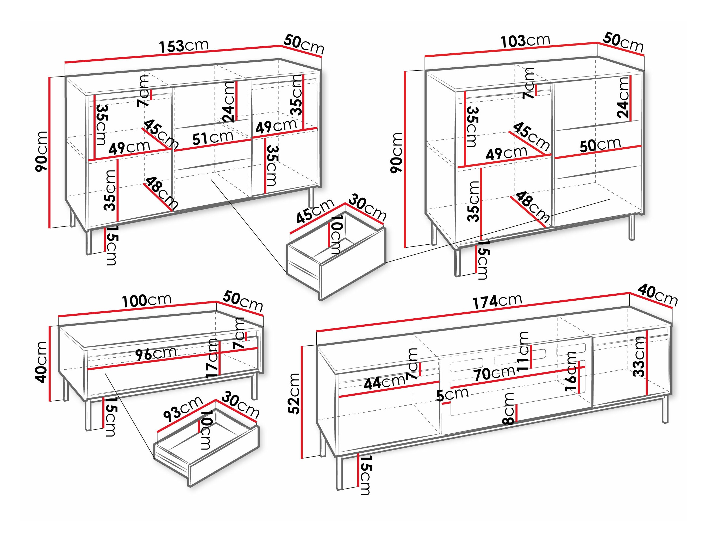 Stuemøbelsæt Comfivo Delruva III (Sort)