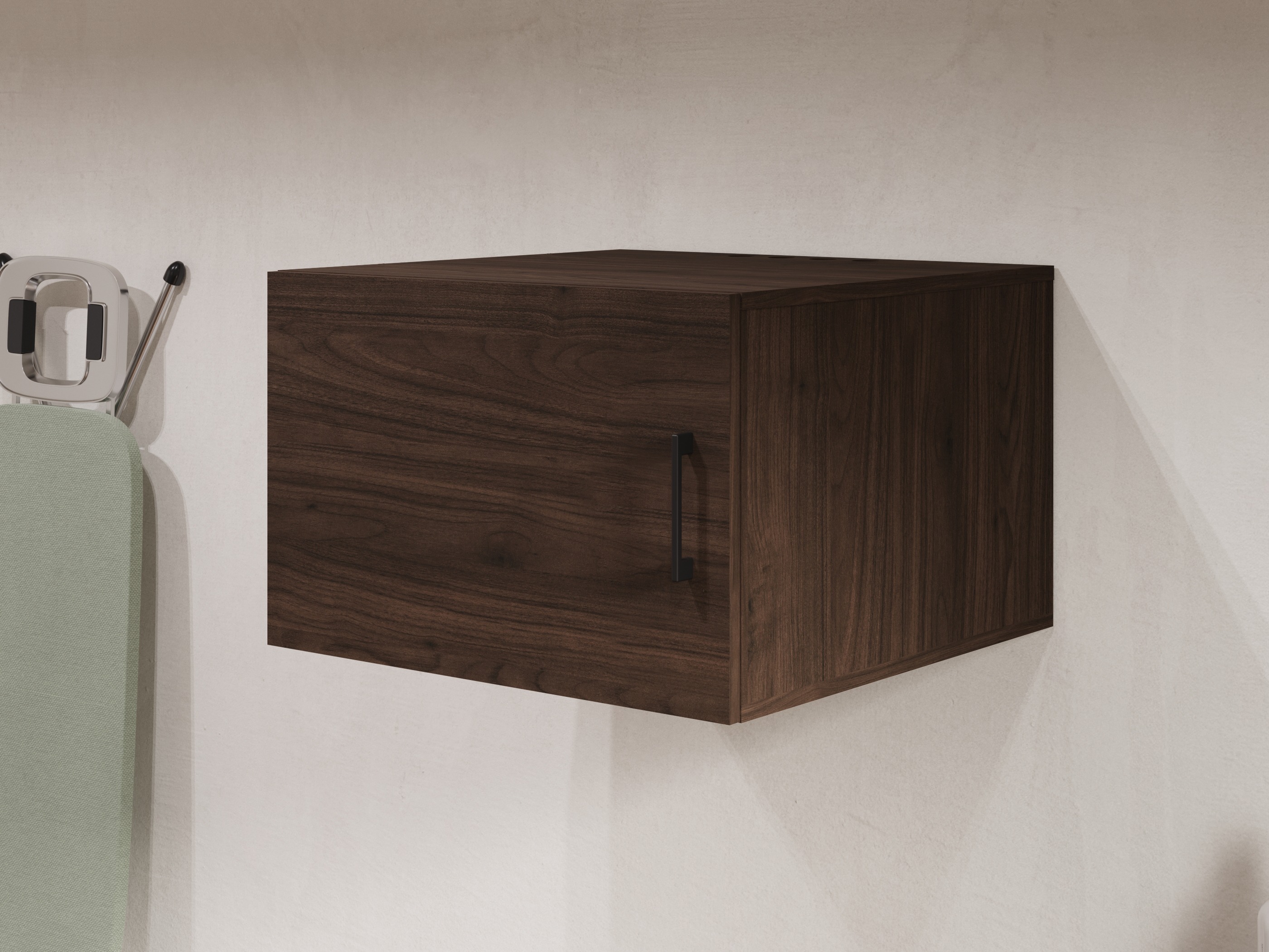 Vægmonteret badeværelsesskab Novdele 104 (Valnød)