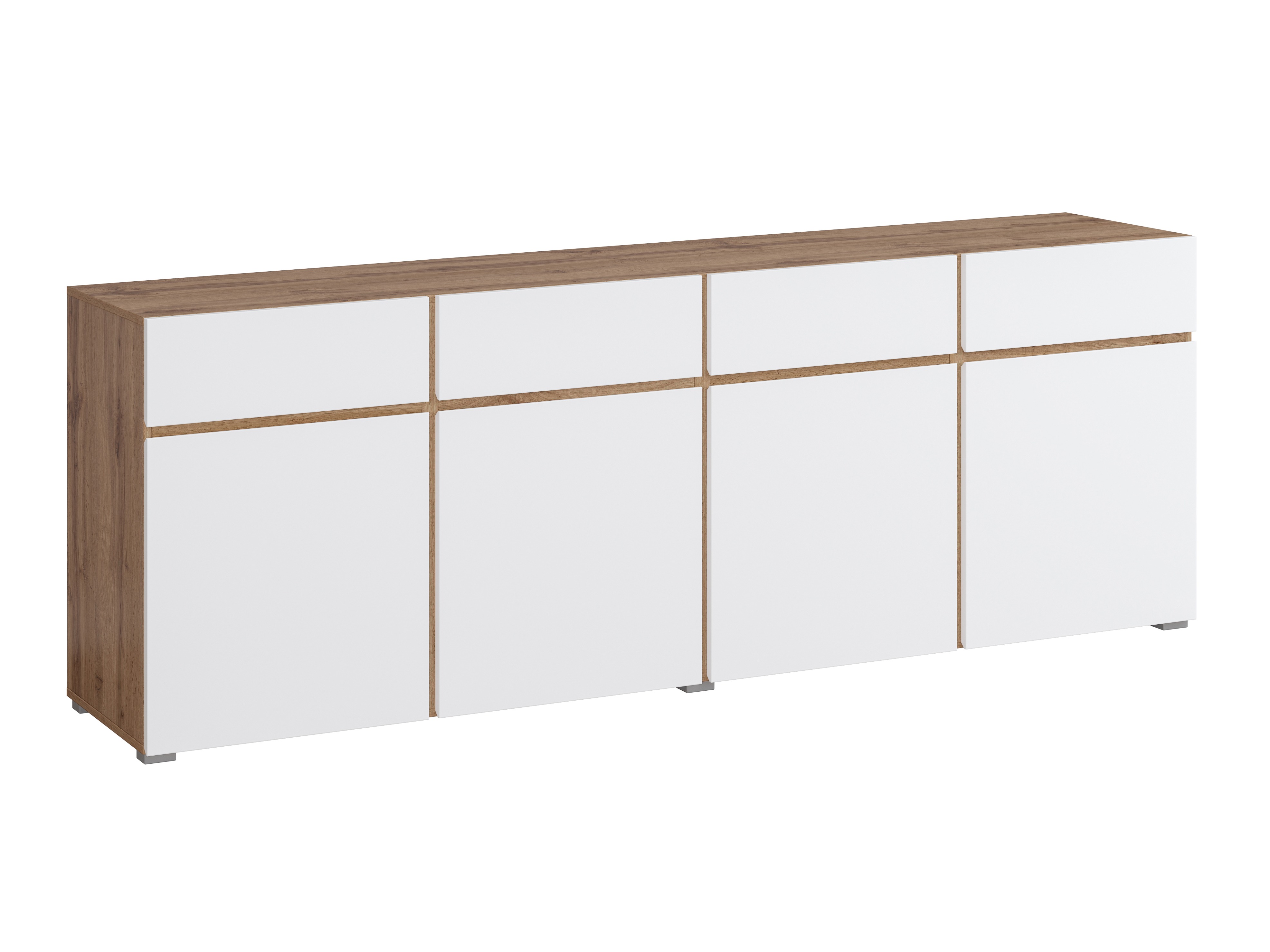 Kommode Alfere 100 (Wotan eg + Hvid)