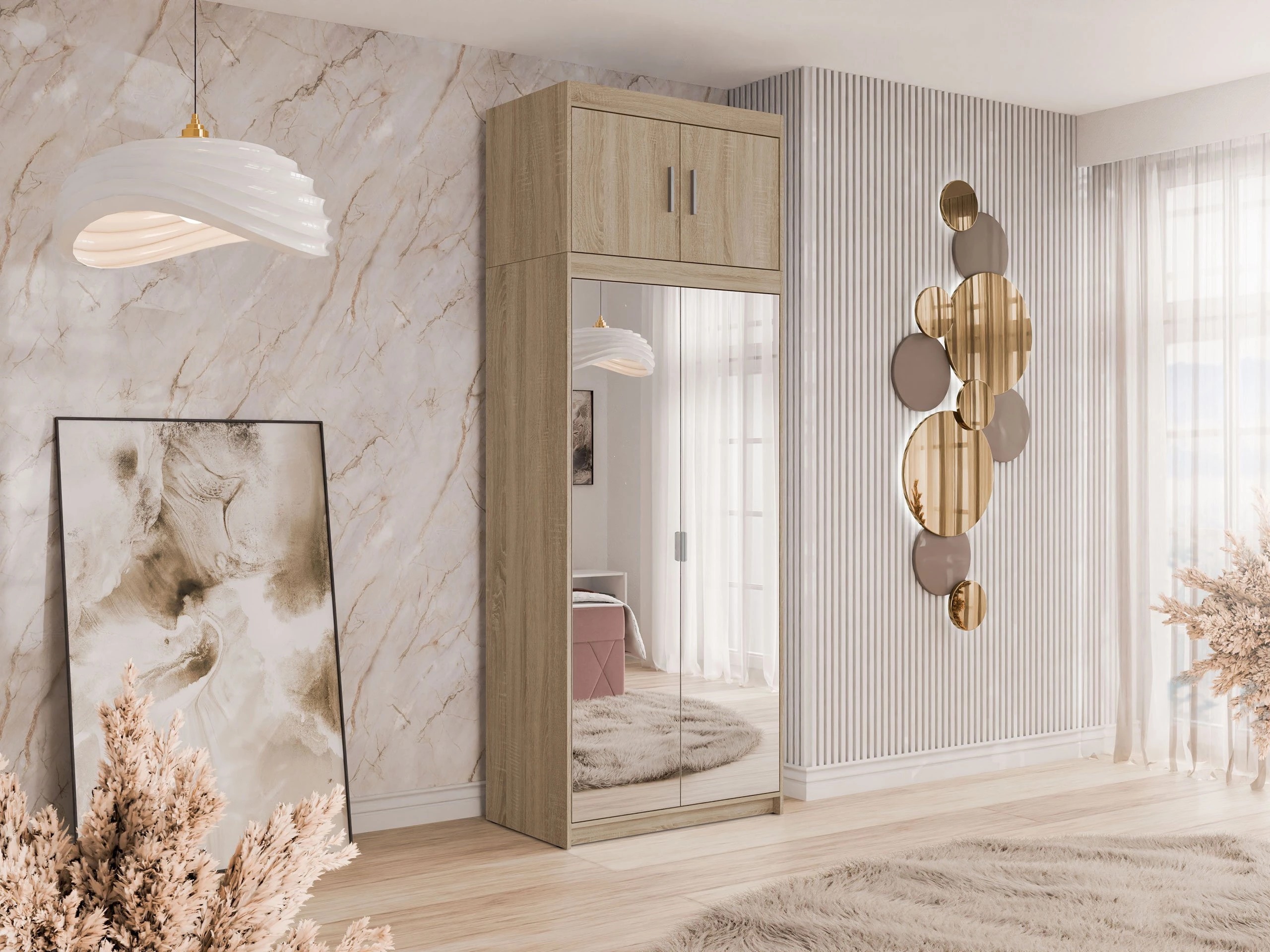 Garderobeskab Novduni 119 (Sonoma eg)