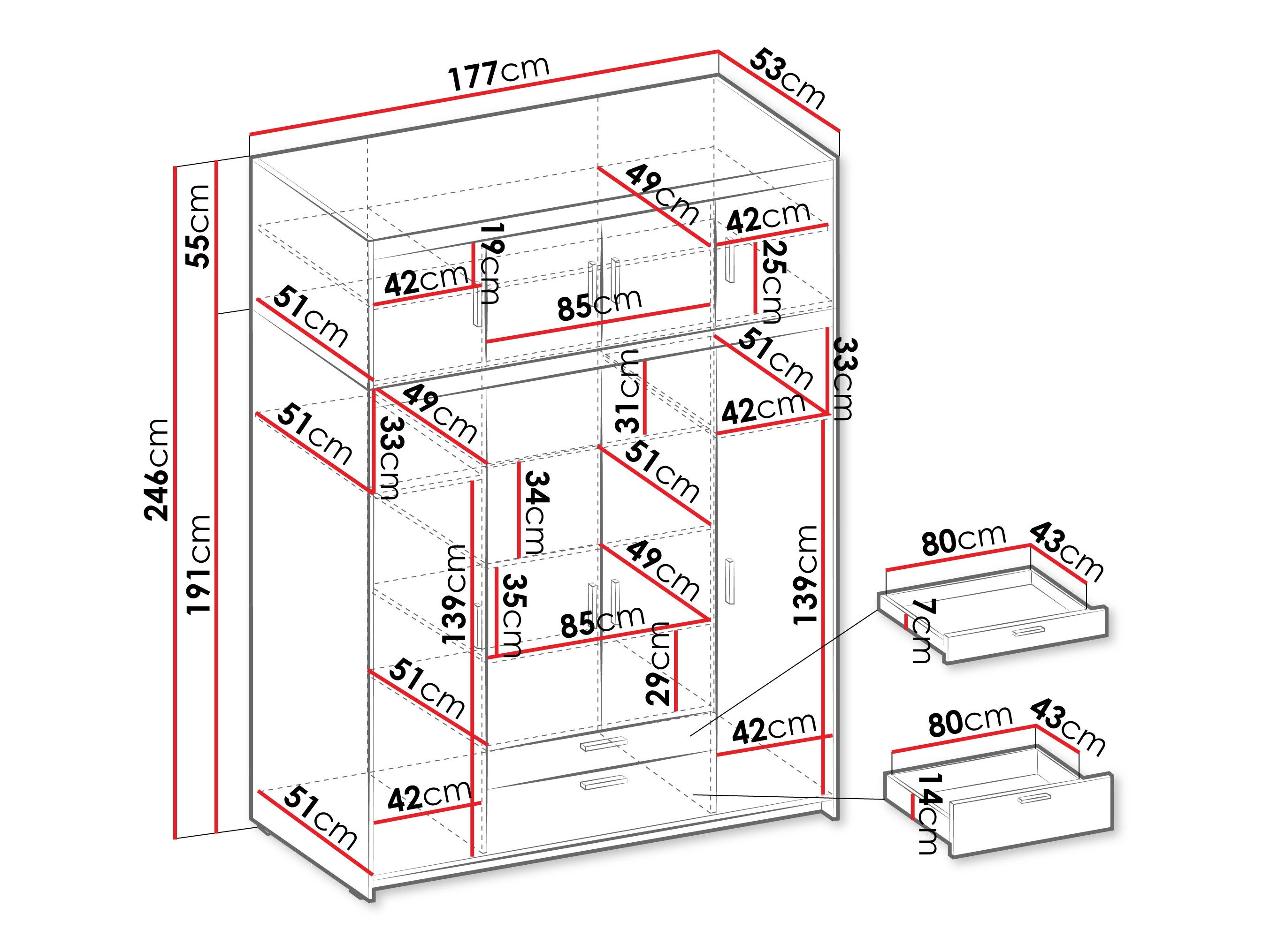 Garderobeskab Novduni 106 (Egetræ)
