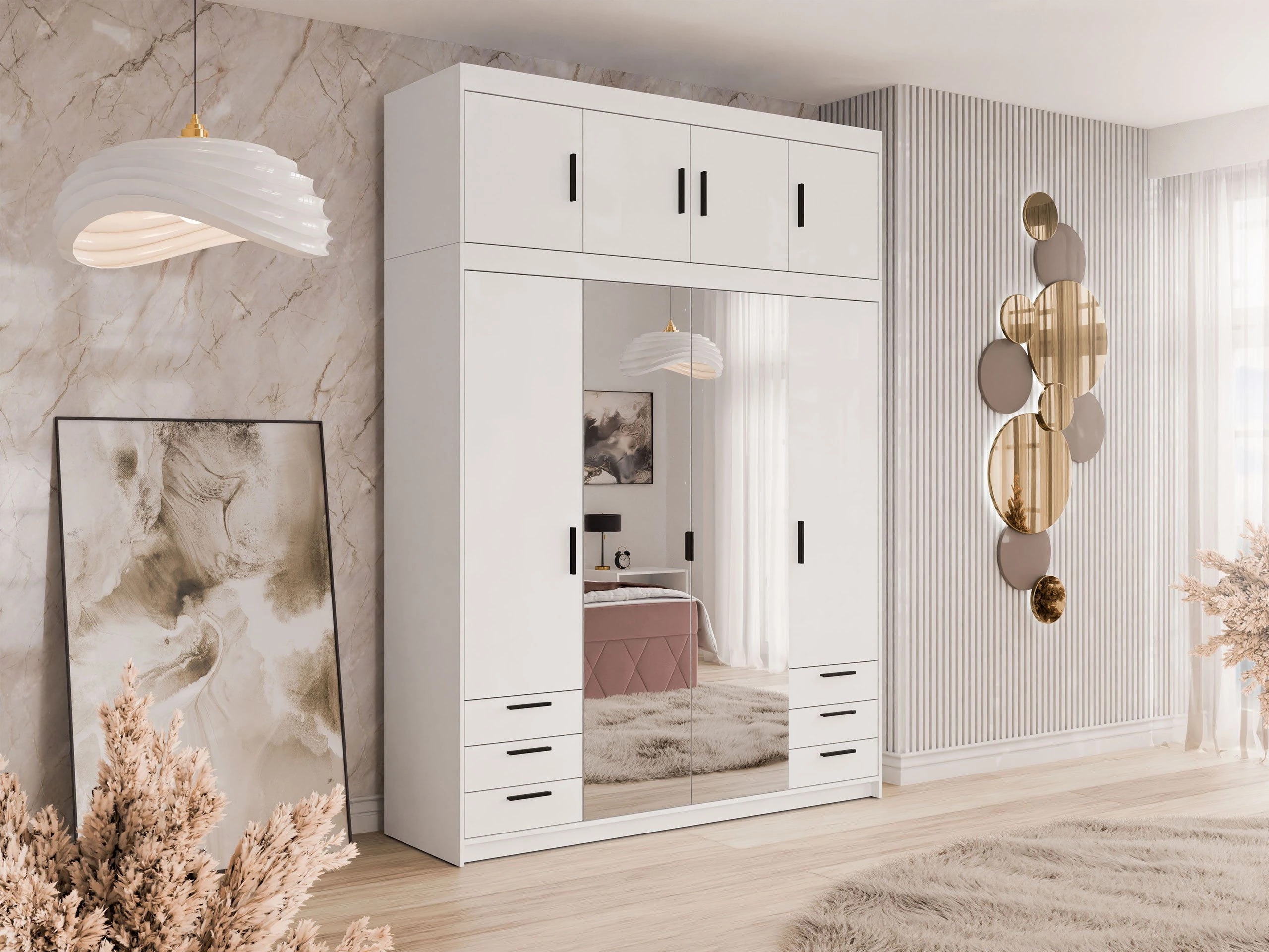 Garderobeskab Novduni 120 (Hvid)