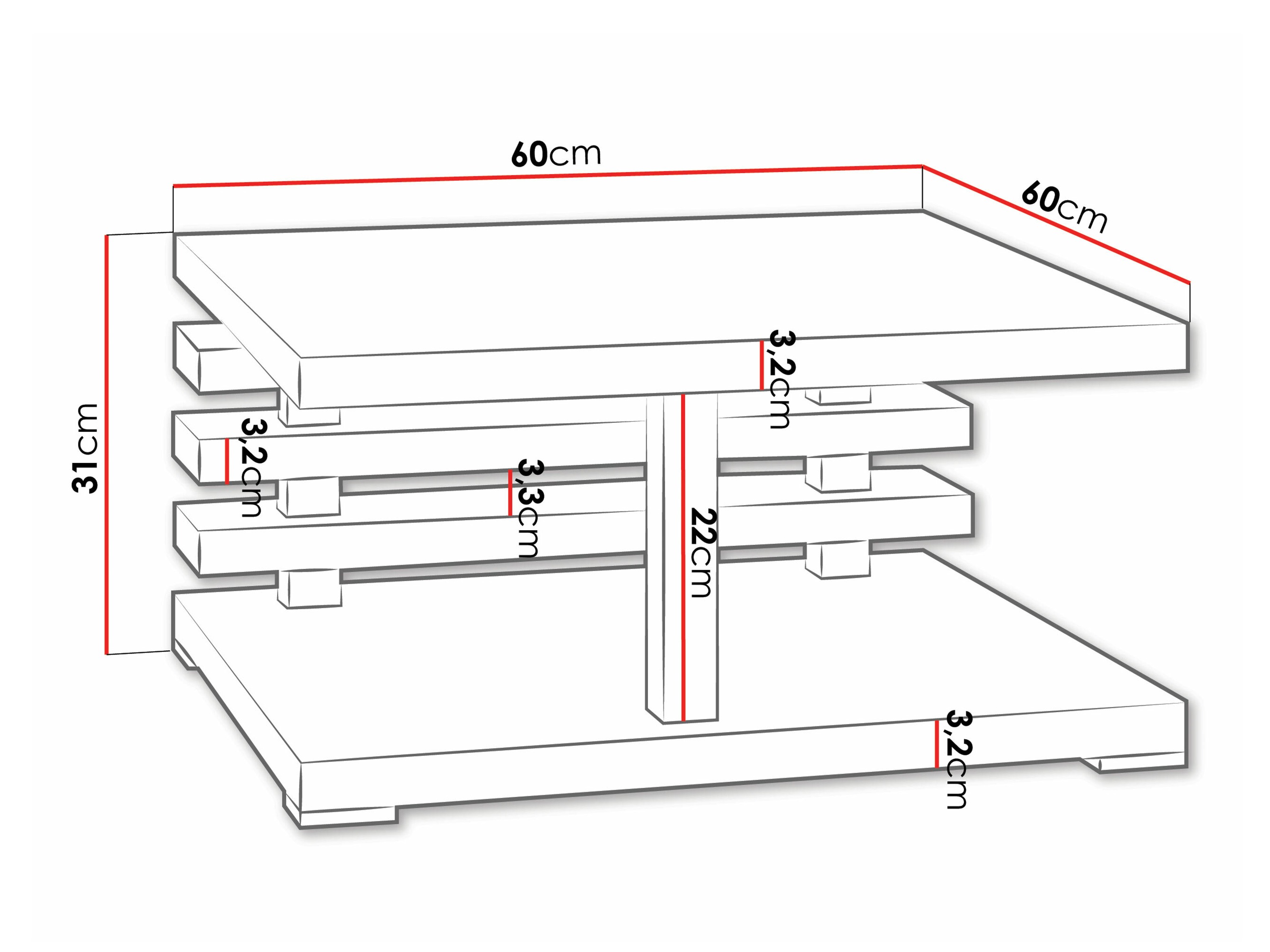 Sofabord Consortum (Mat hvid)