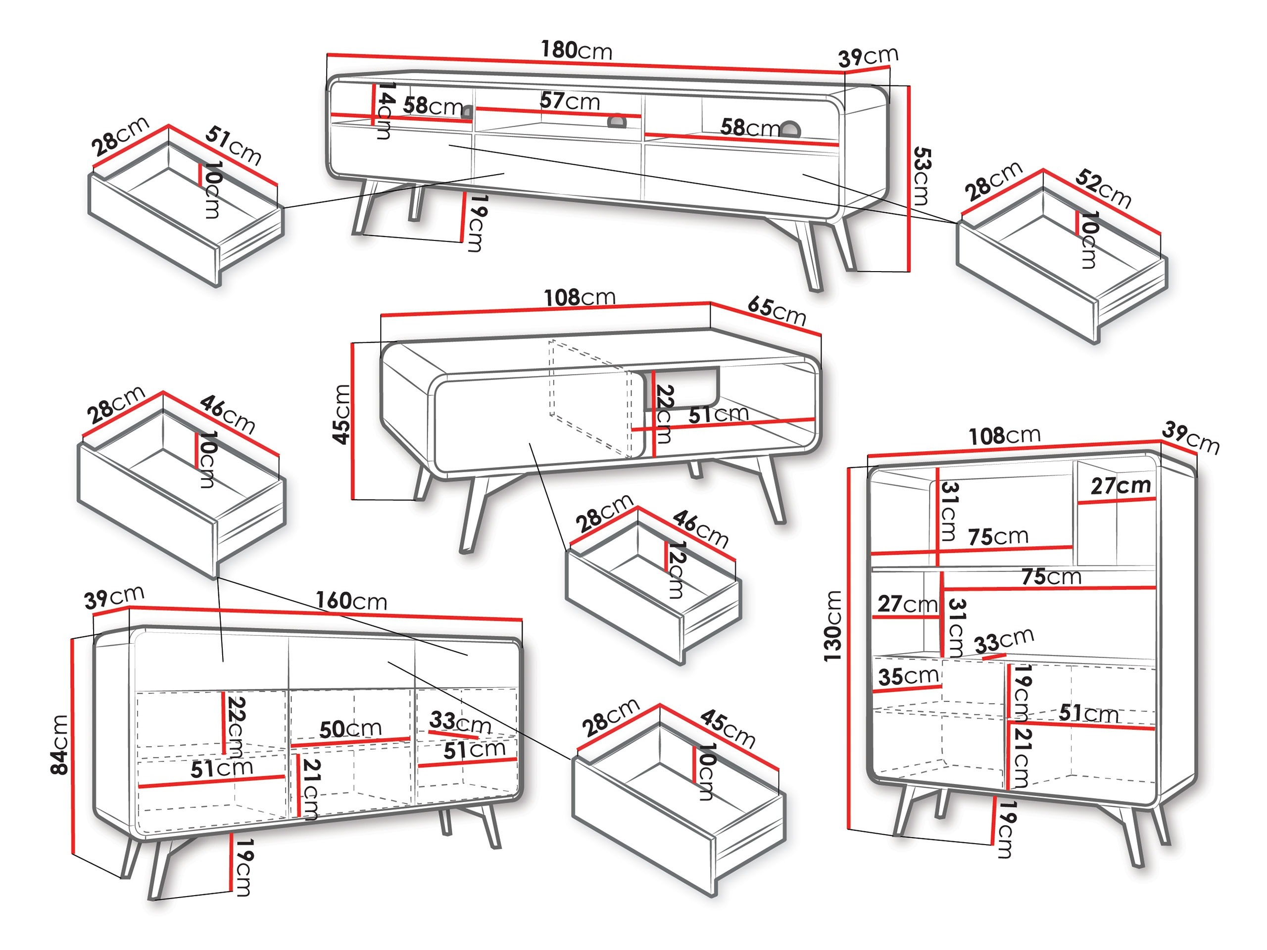 Stuemøbelsæt Focos I