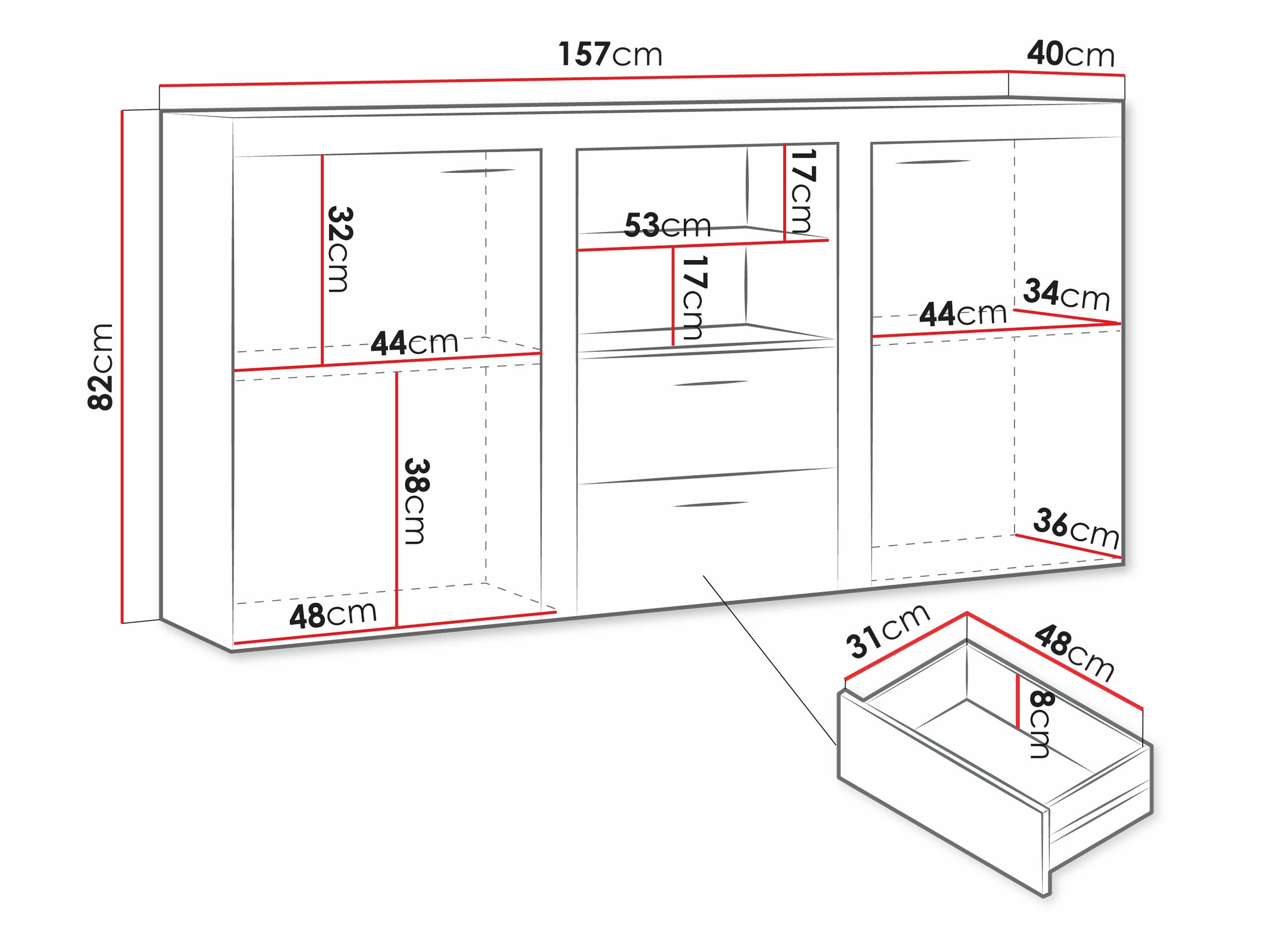Kommode Tucson 104 (Sonoma eg)