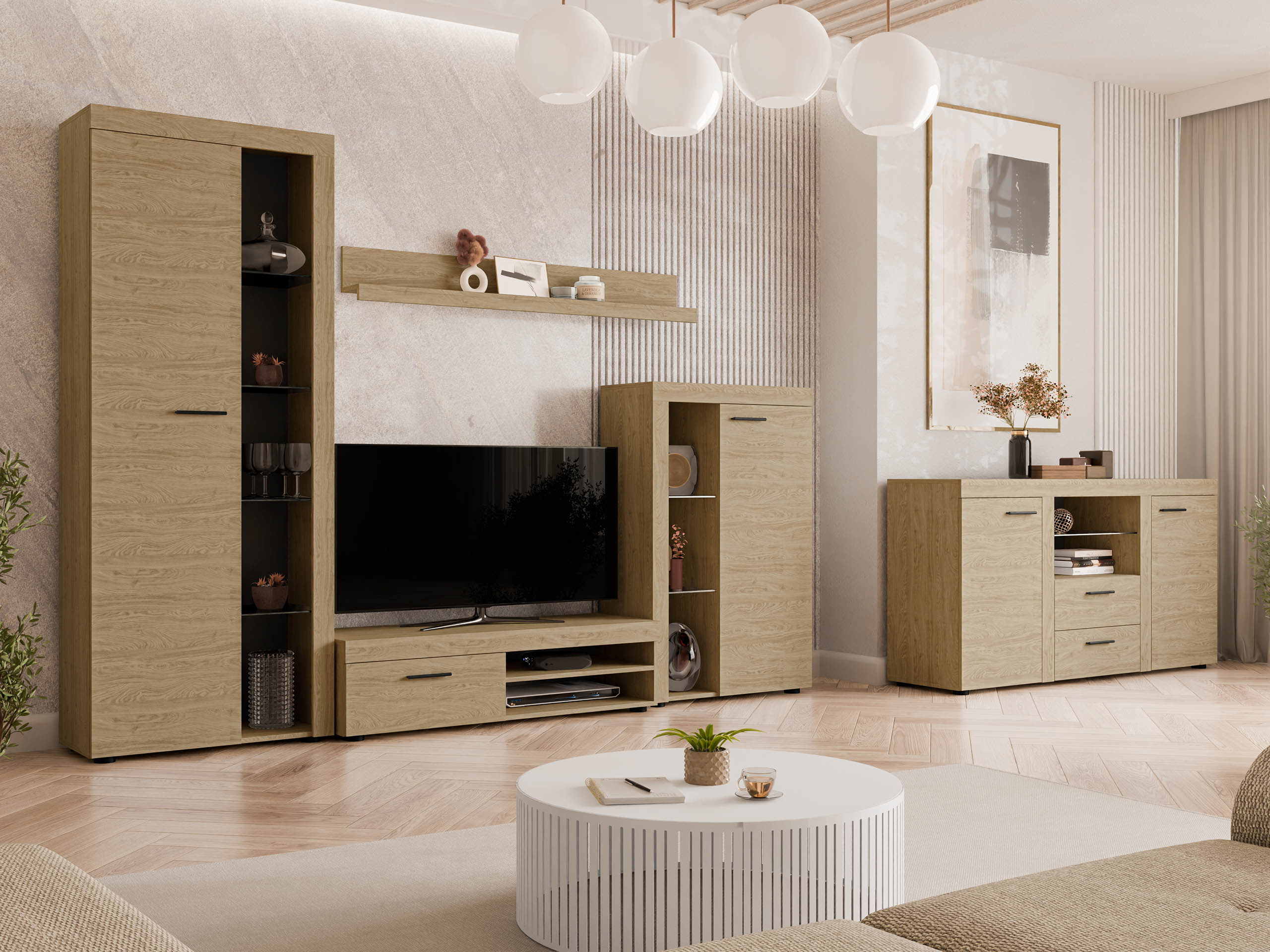 Stuemøbelsæt Tucson 106 (Egetræ)