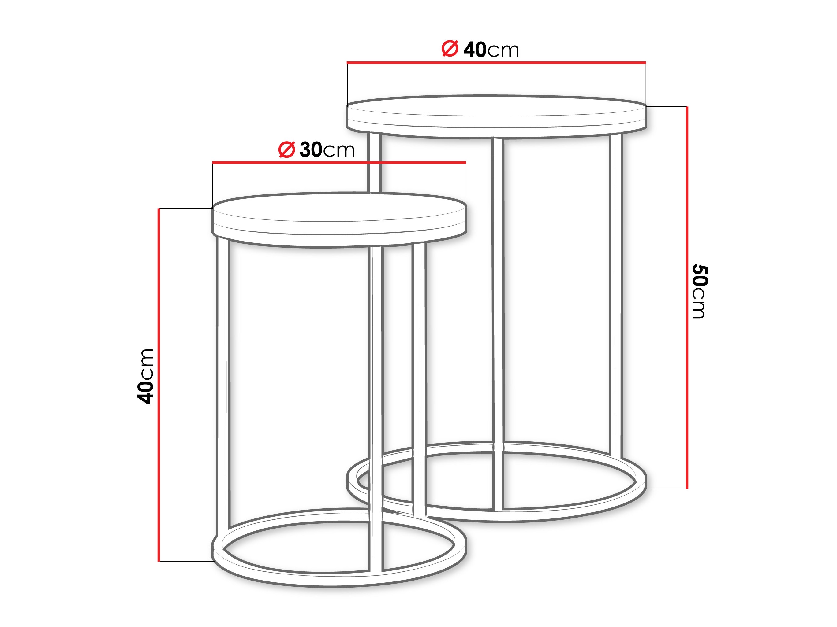 Sidebordesæt Iter (Beige)