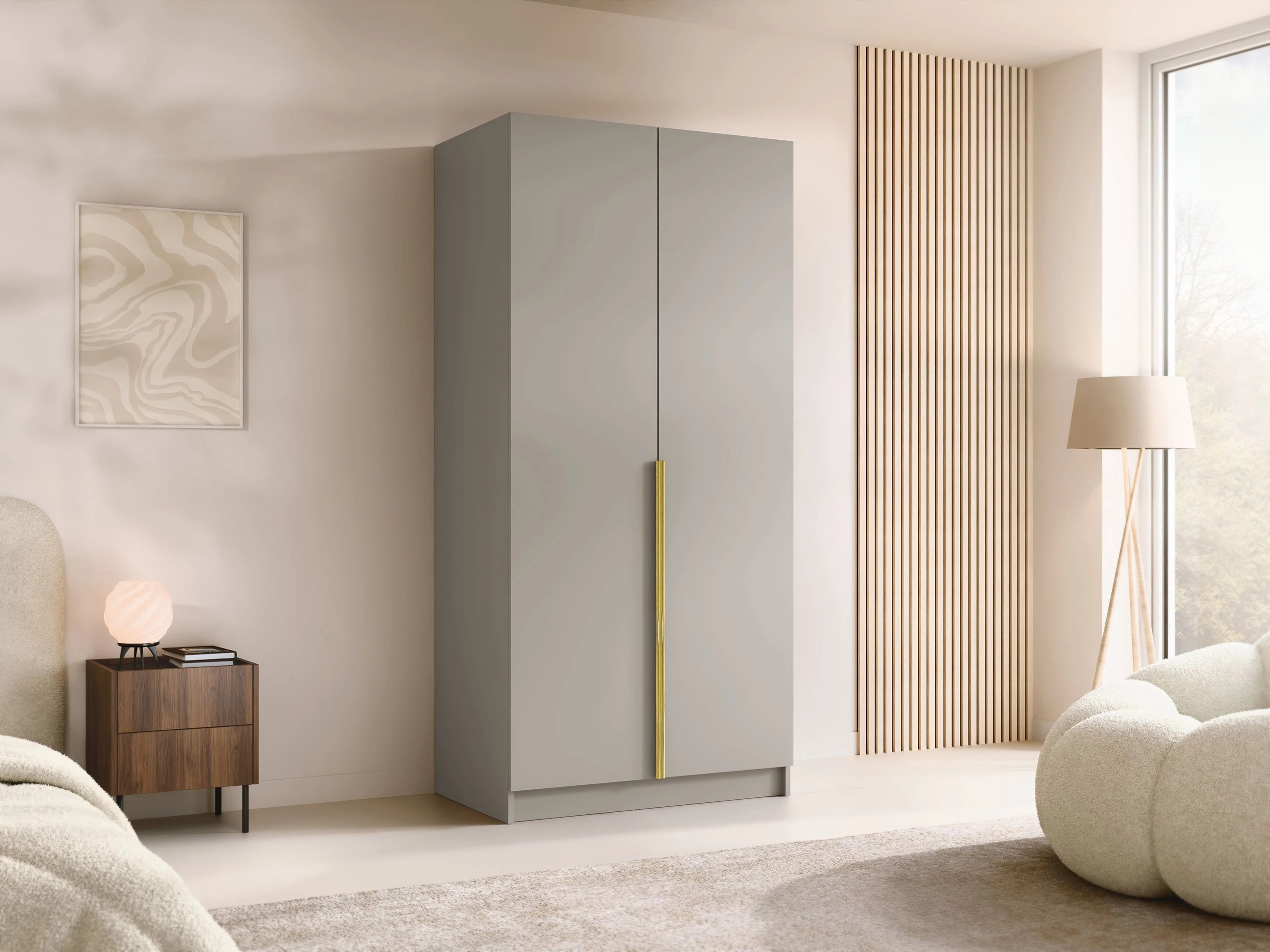 Garderobeskab Closico Staton I (Kashmir + Gylden)