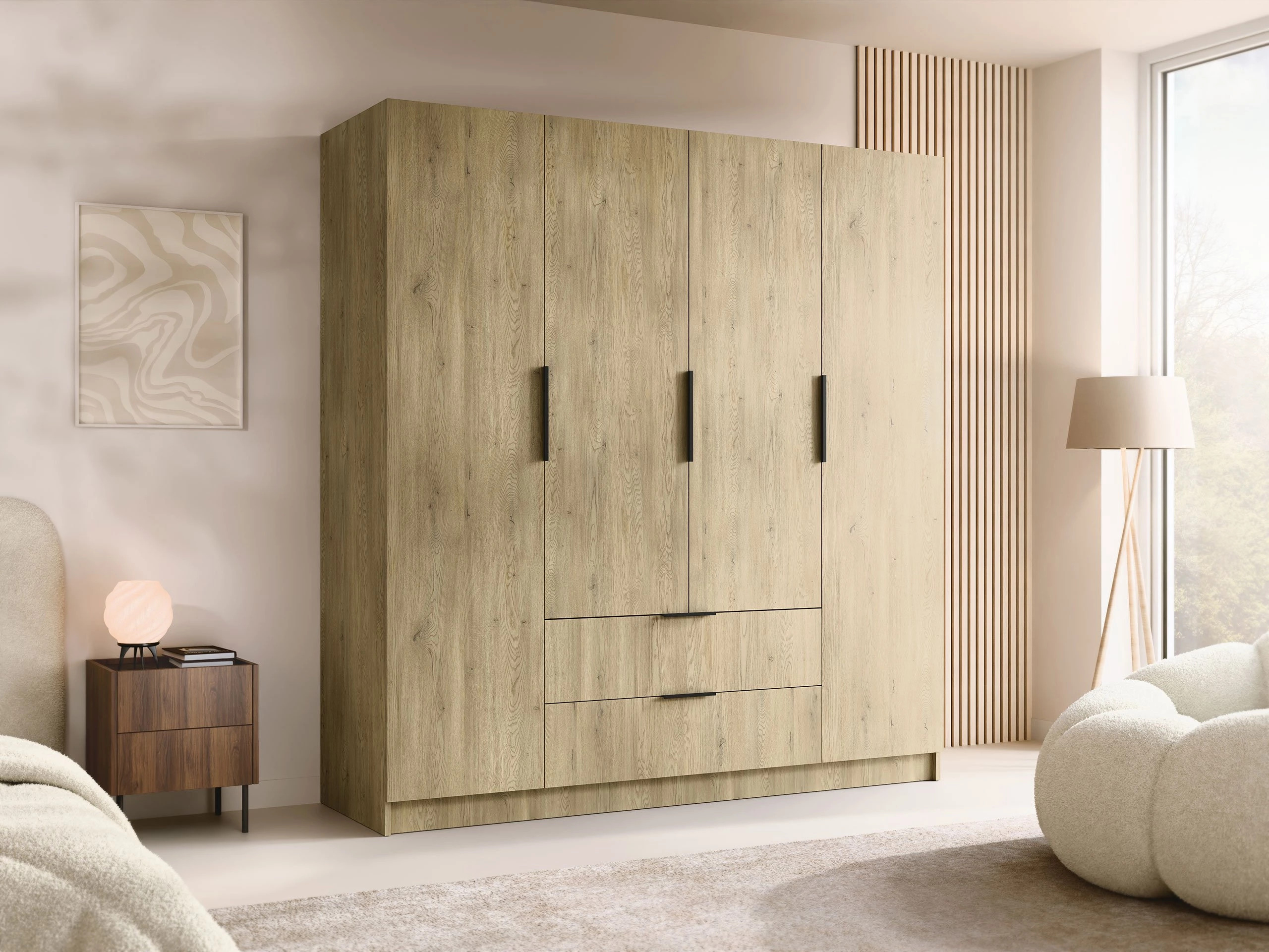 Garderobeskab Closico Cadron I (Egetræ)