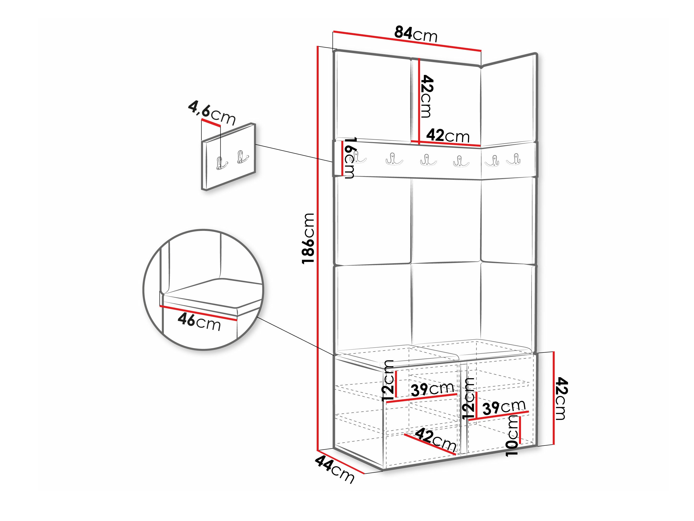 Entrésæt Pinis I (Hvid)