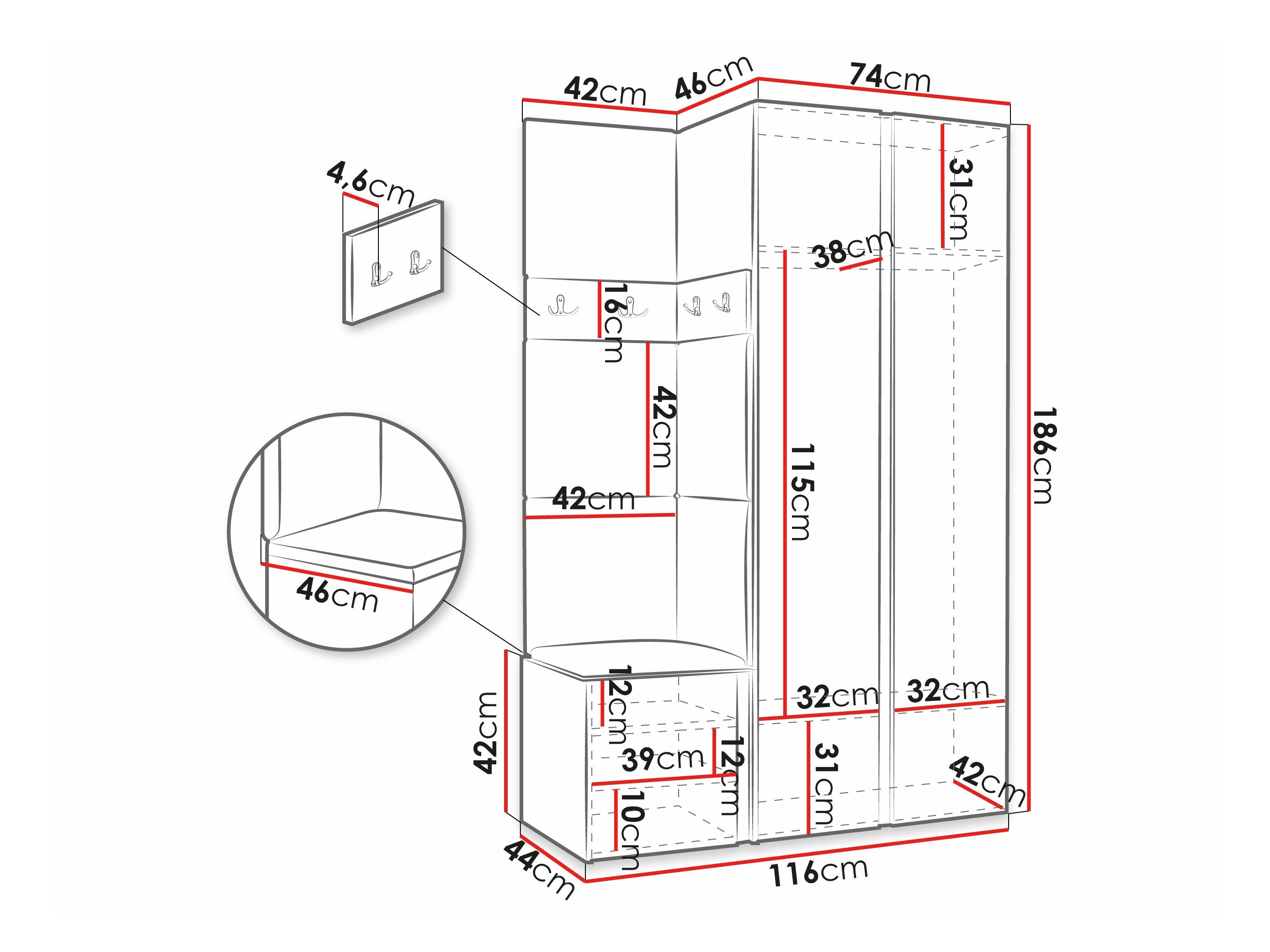 Entrésæt Pinis XXVI (Hvid)