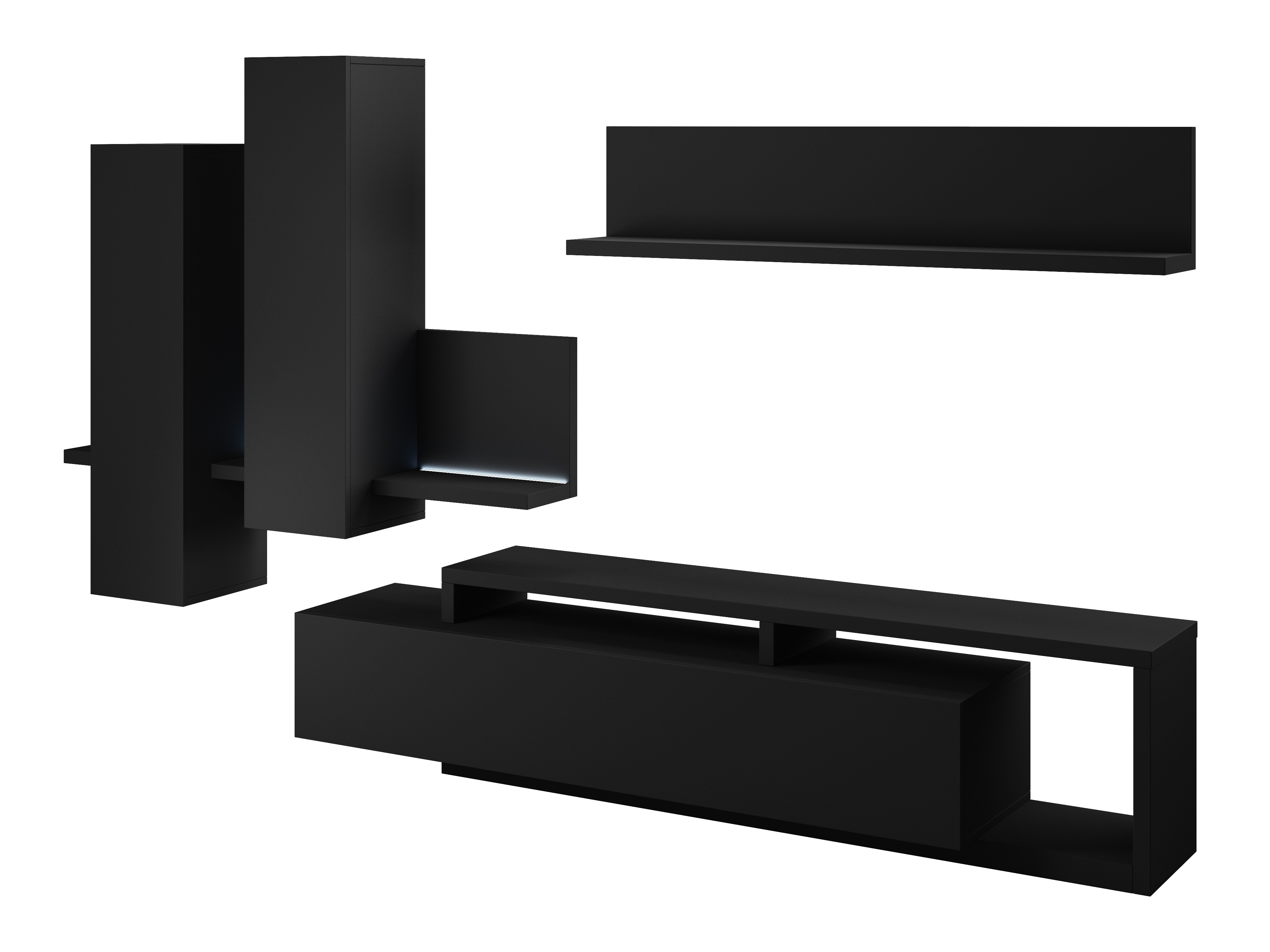 Stuemøbelsæt Lutiva 100 (Mat sort)