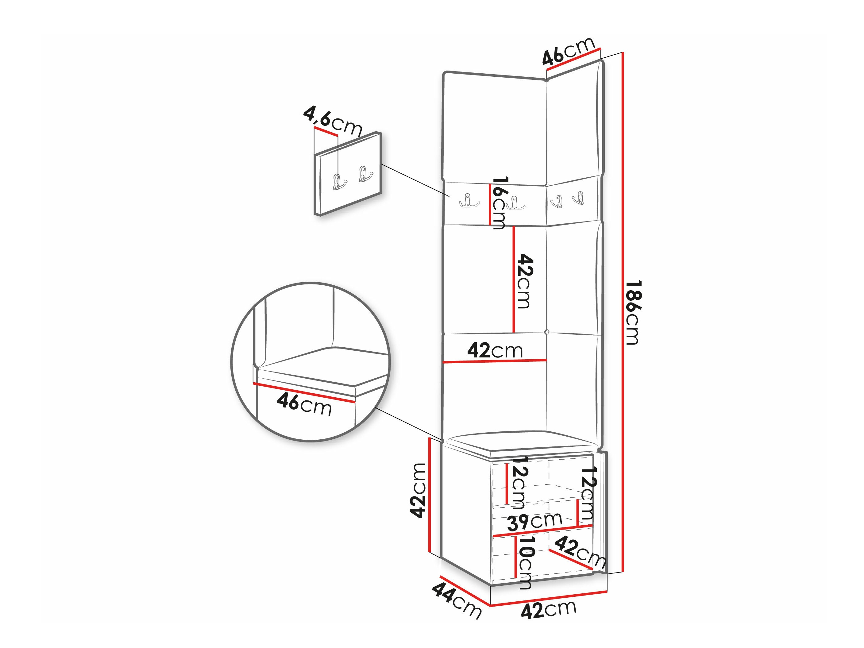 Entrésæt Hartford 347 (Hvid)