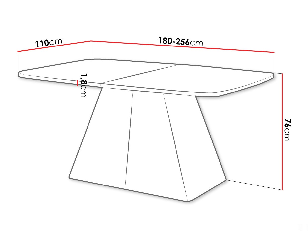 Bord Oswego 169 (Grafit)