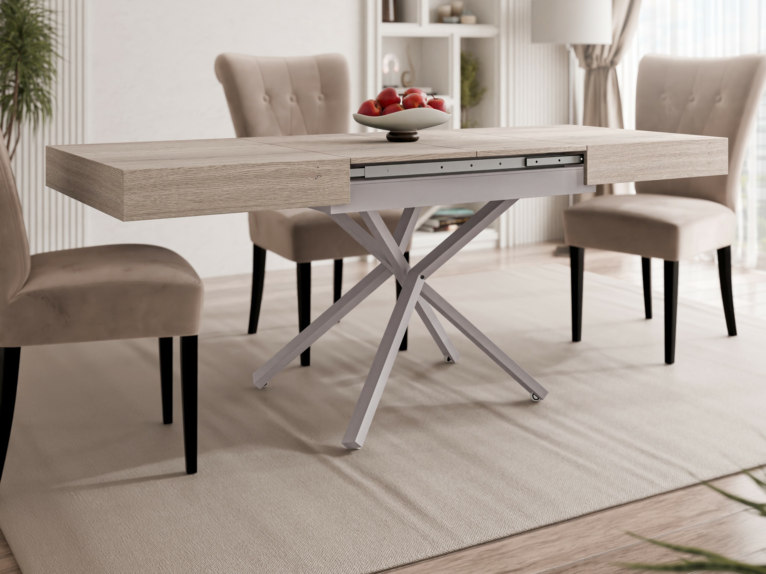 Transformer sofabord Oswego 177 (Egetræ)