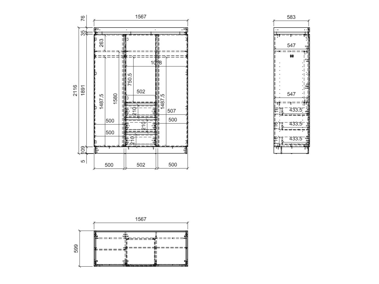 Garderobeskab Numeri 117