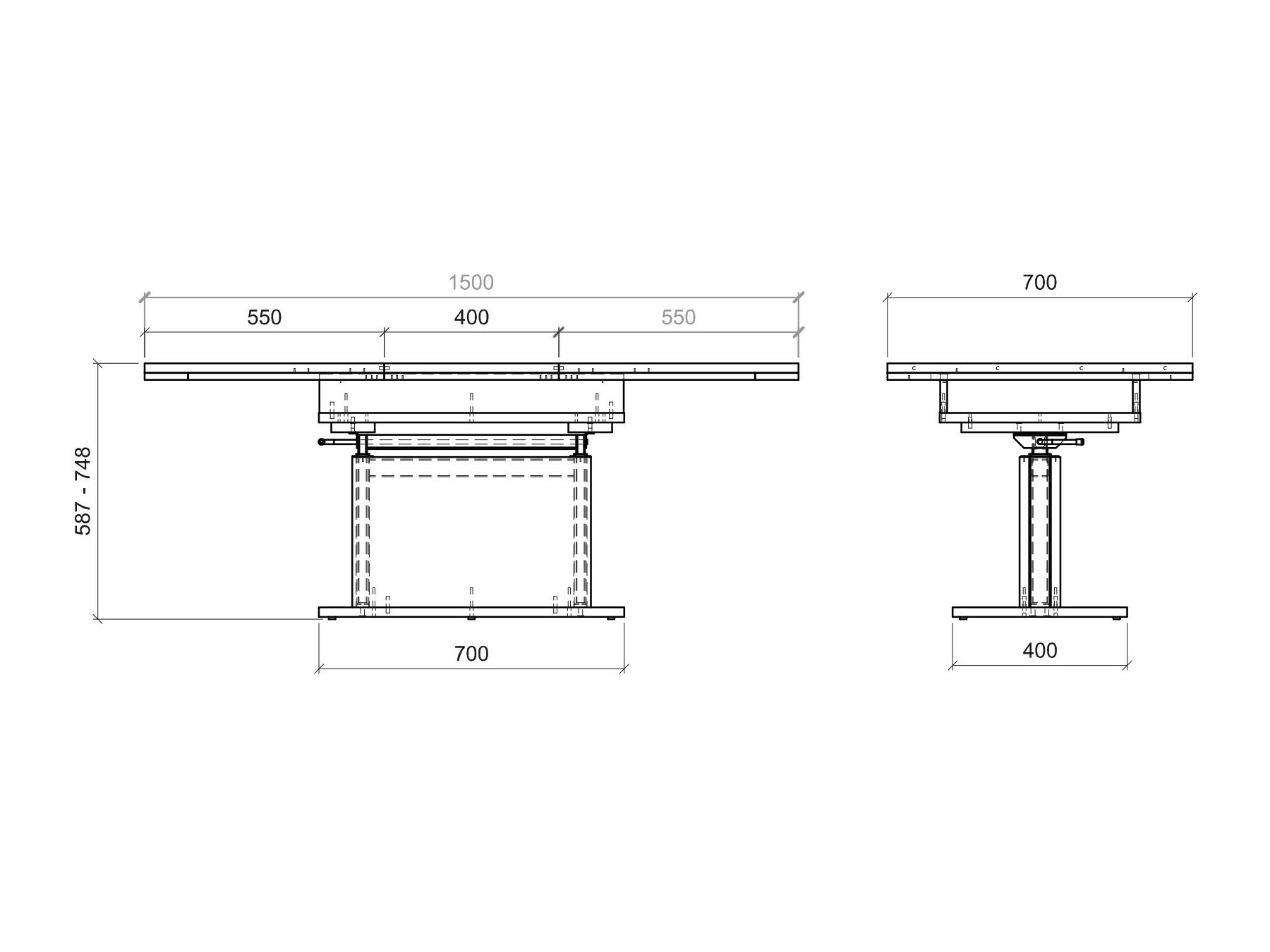 Transforming sofabord Numeri 113