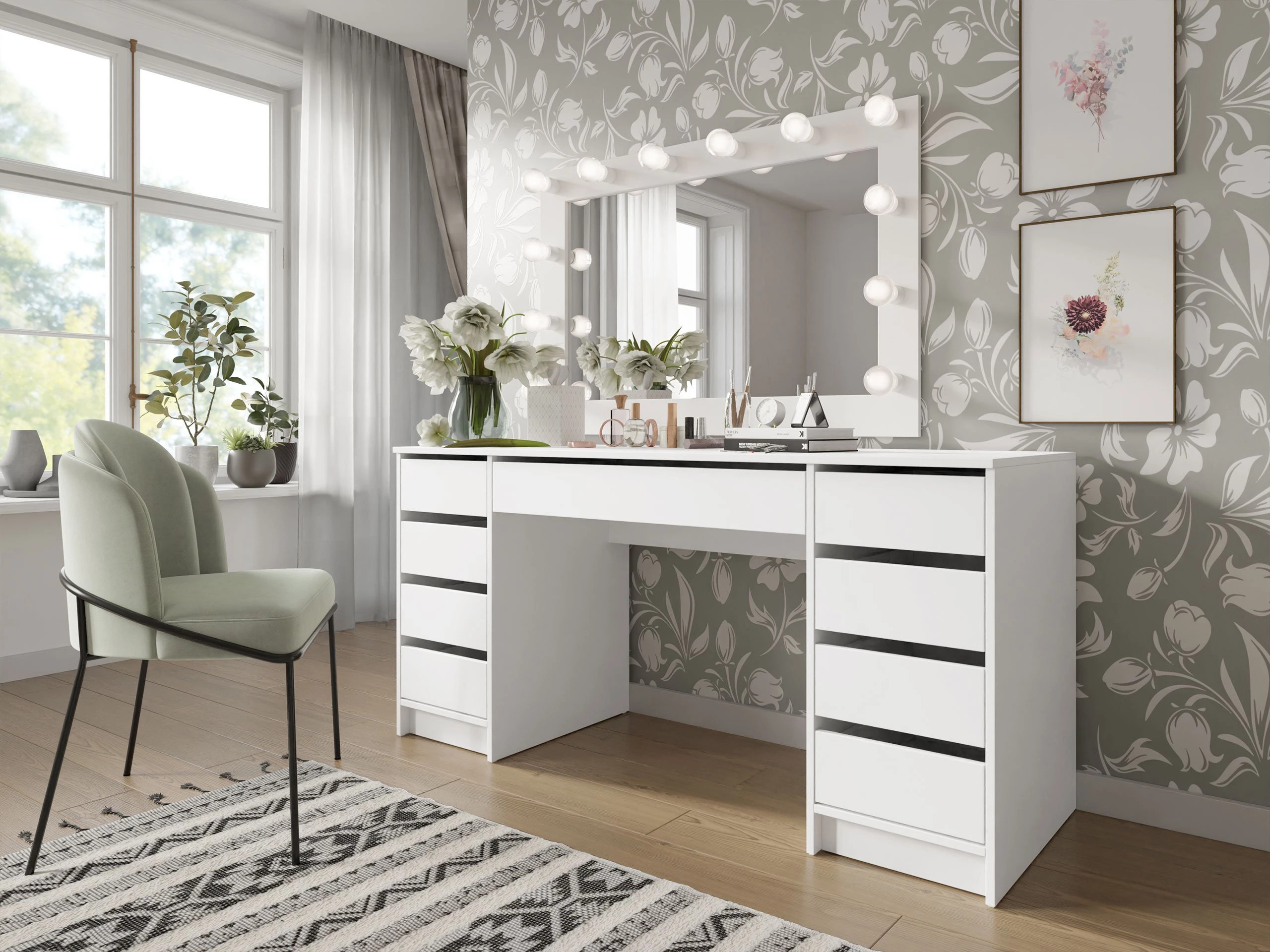 Skrivebord Comfivo 401 (Hvid)