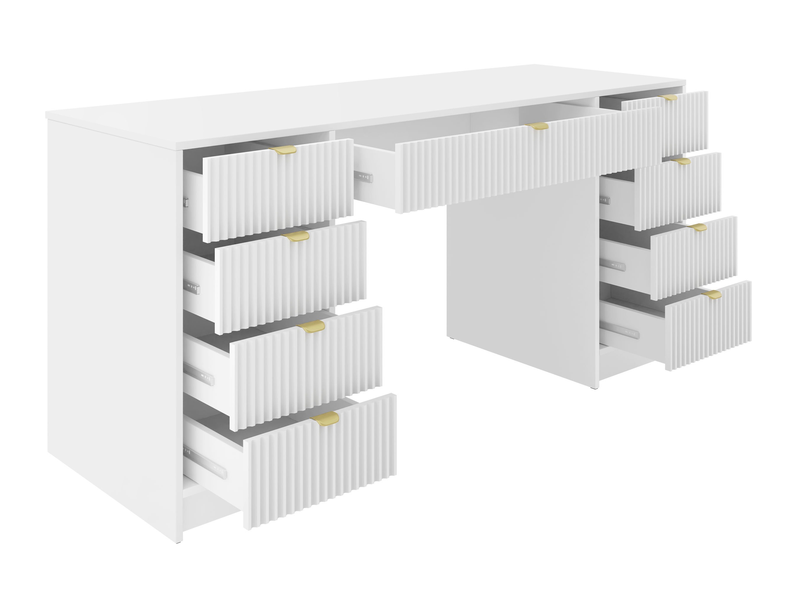 Skrivebord Comfivo Larmire 110 (Hvid)
