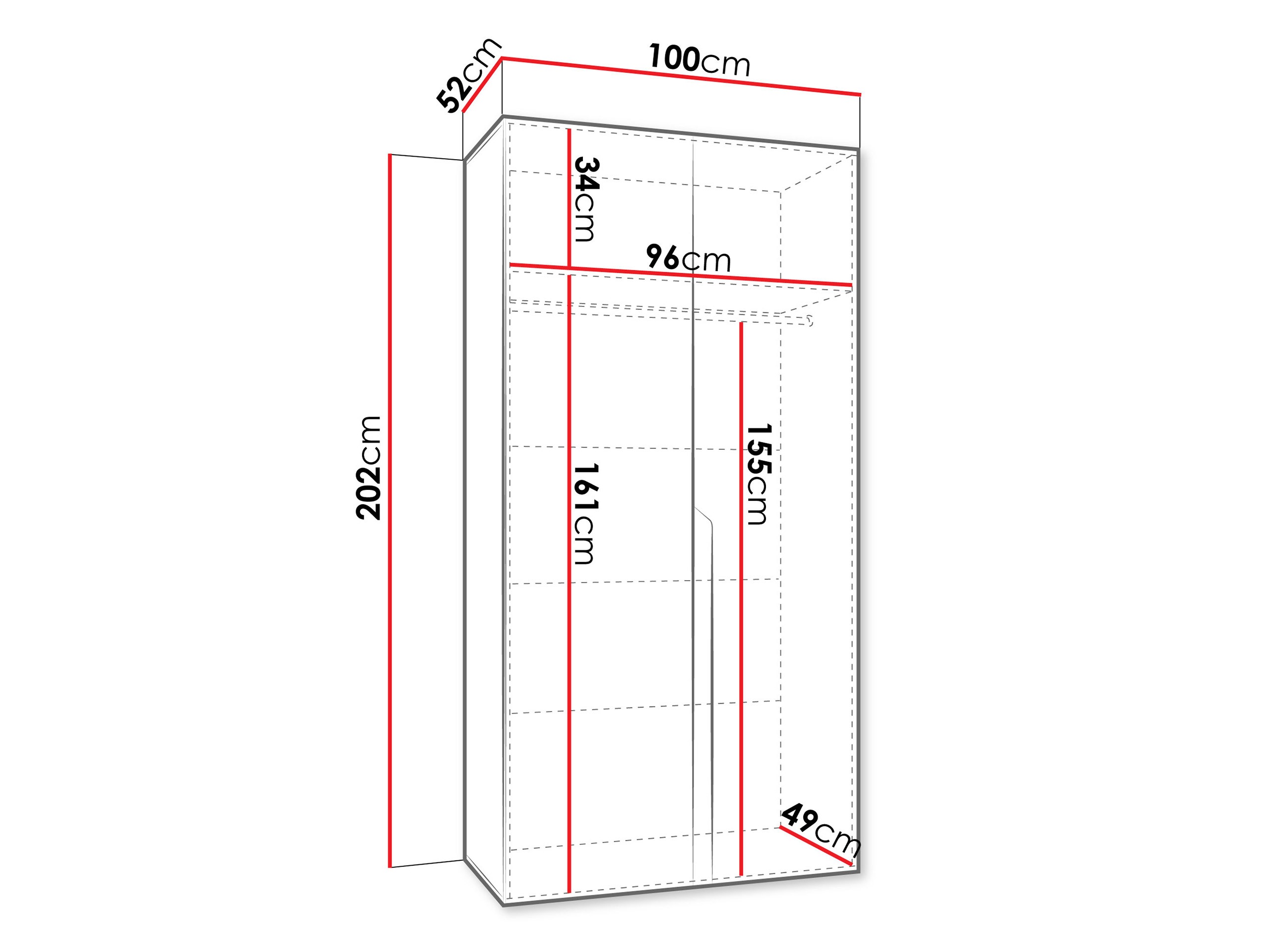 Garderobeskab Hartford 579 (Kashmir)