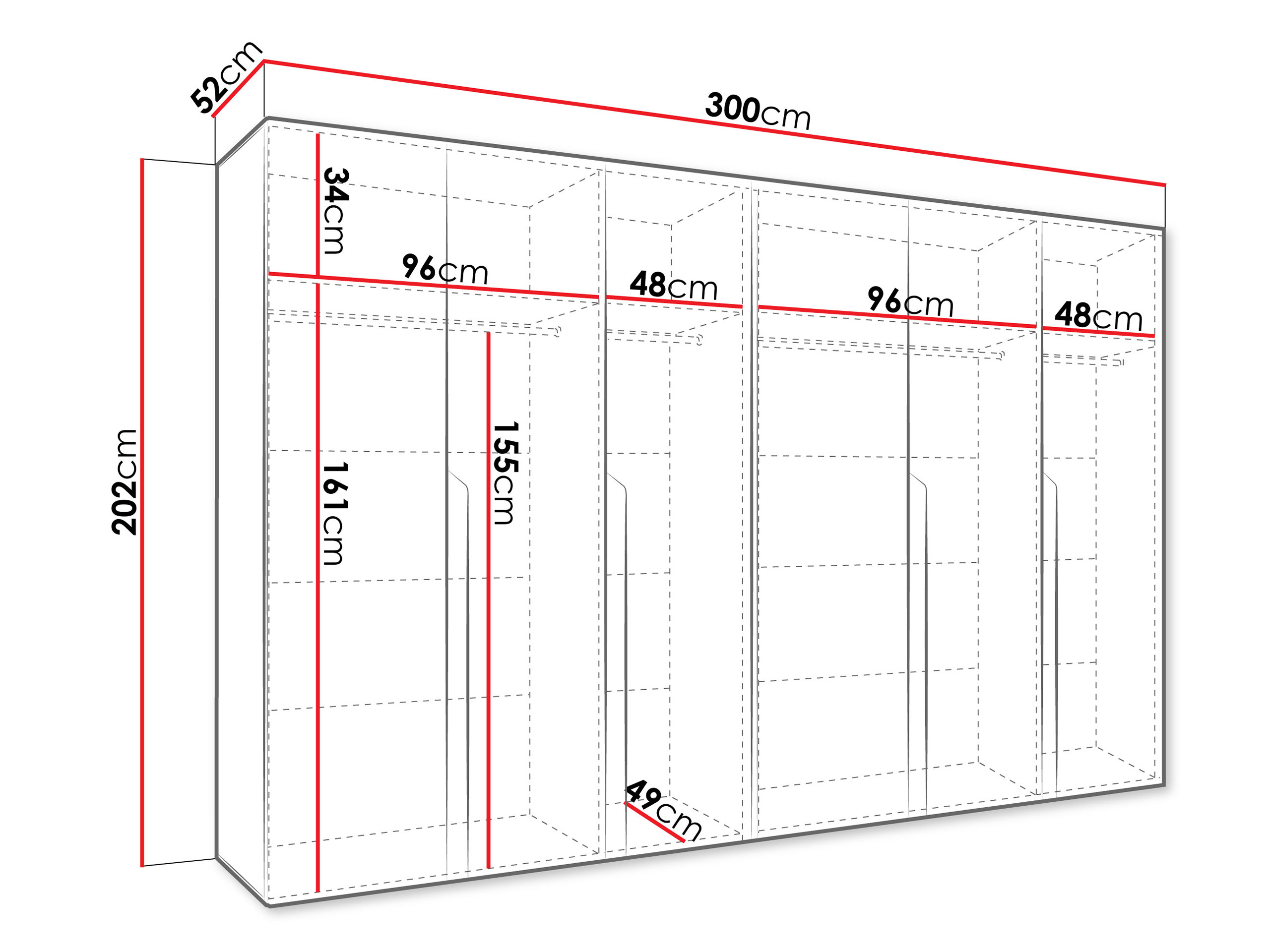 Garderobeskab Hartford 583 (Kashmir)