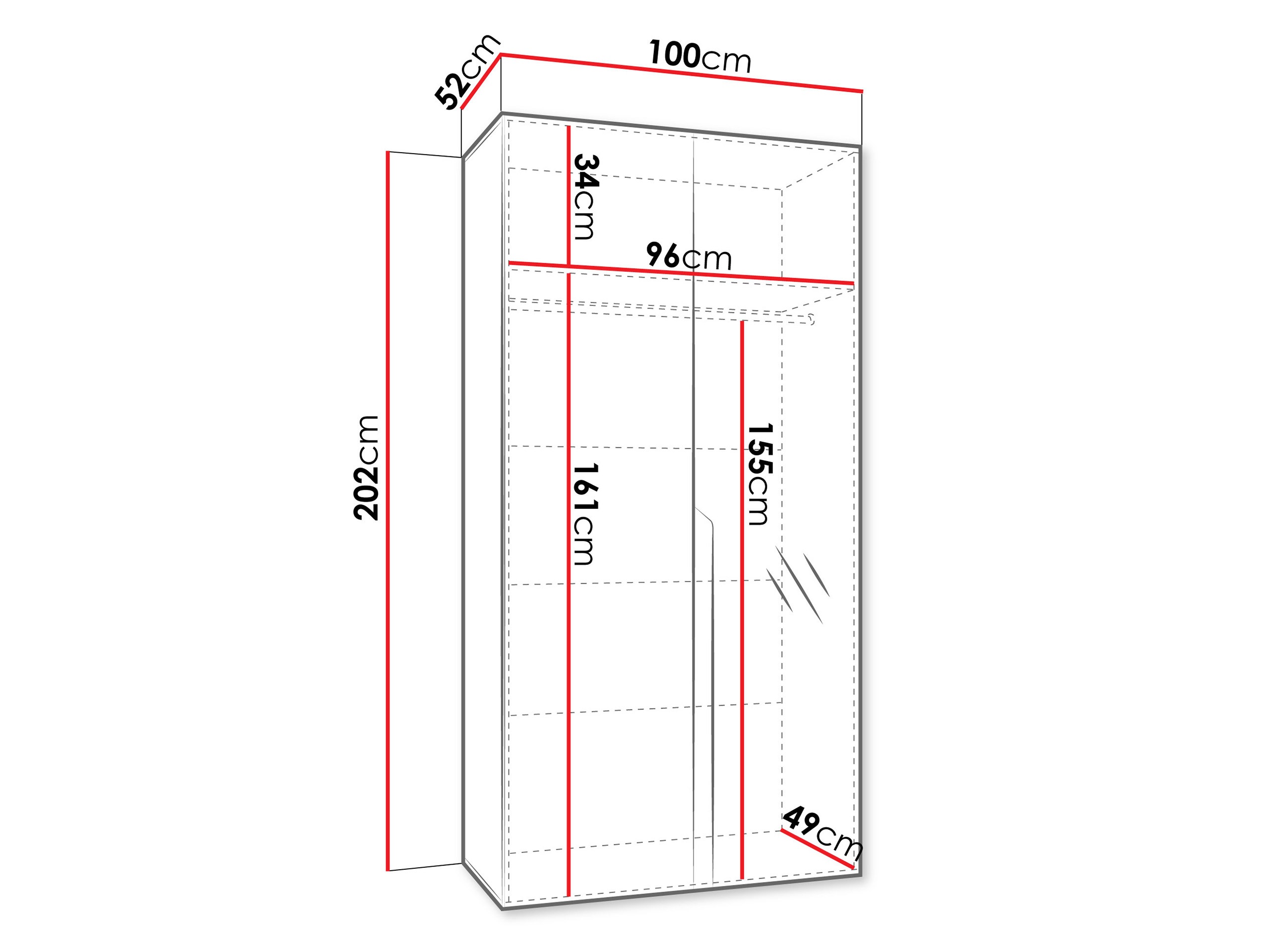 Garderobeskab Hartford 584 (Kashmir)