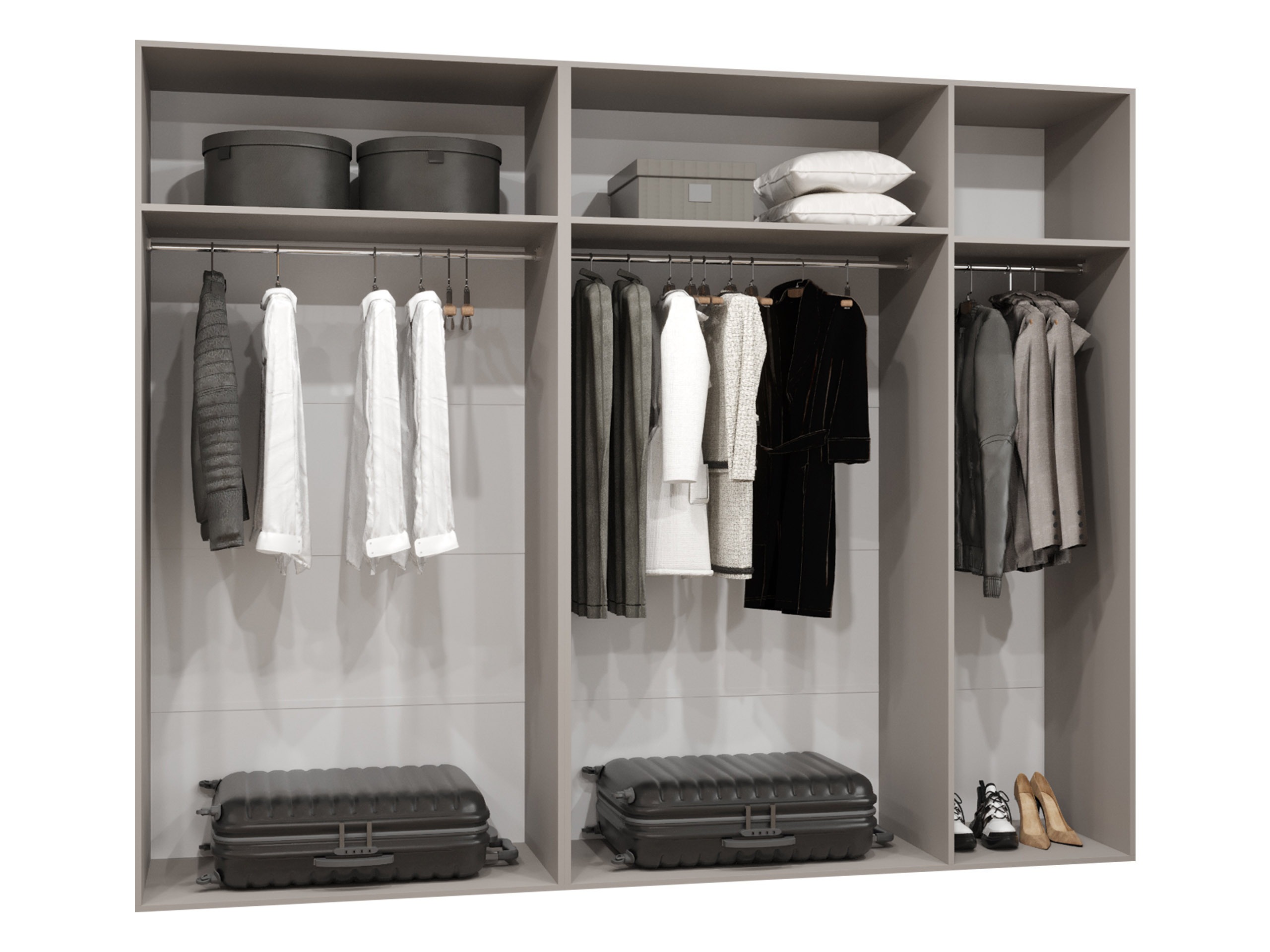 Garderobeskab Hartford 587 (Sort)