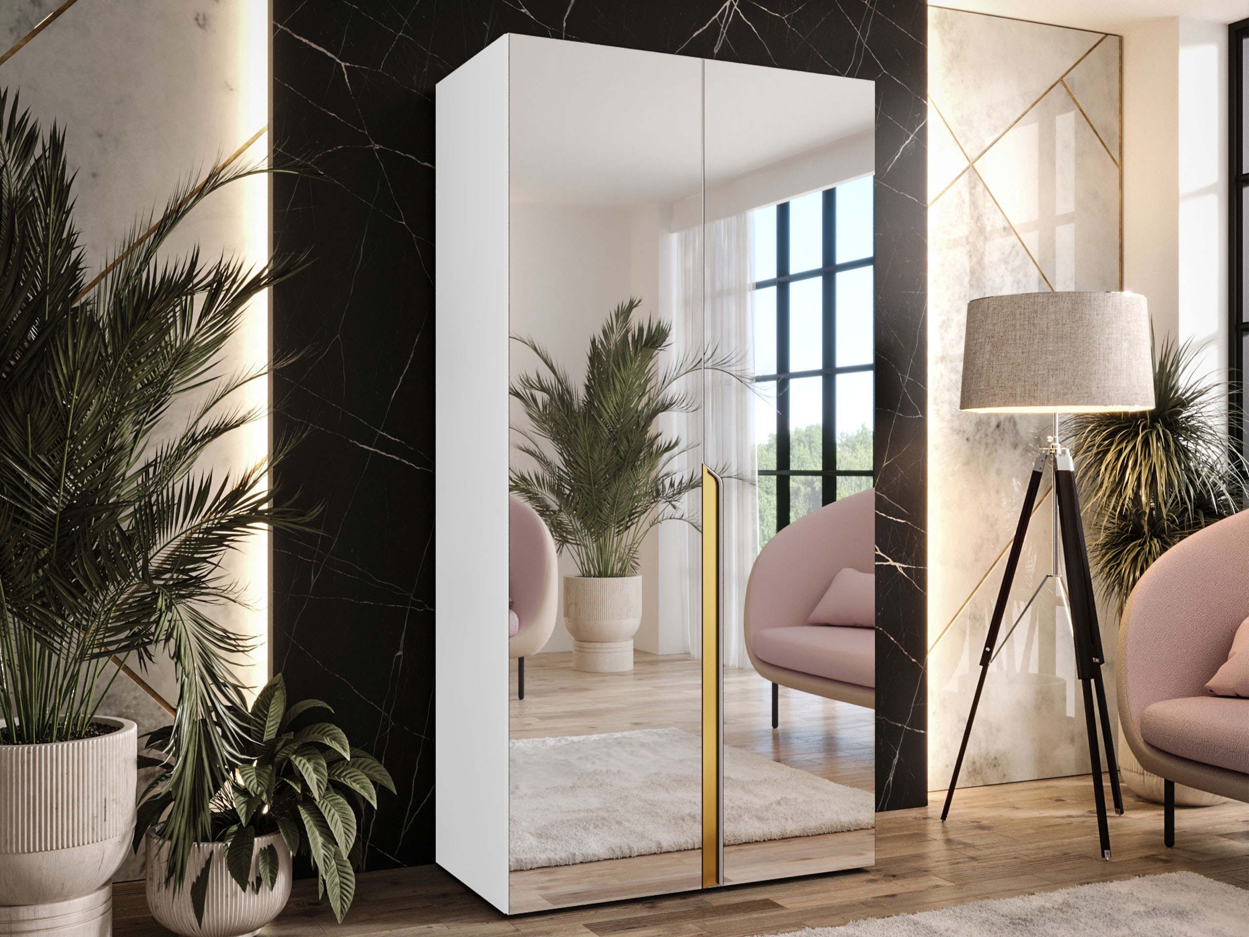 Garderobeskab Hartford 589 (Hvid)