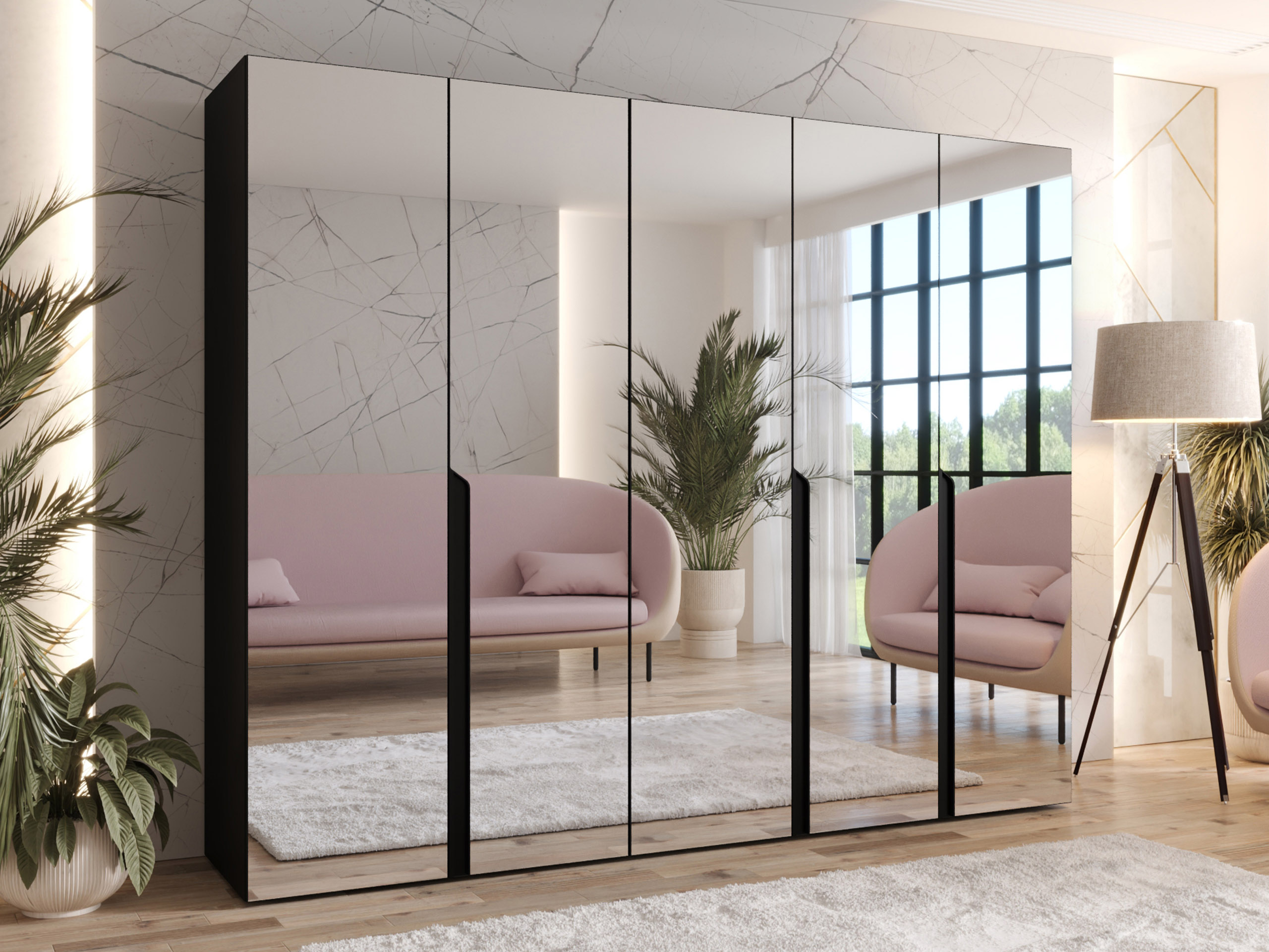 Garderobeskab Hartford 592 (Sort)