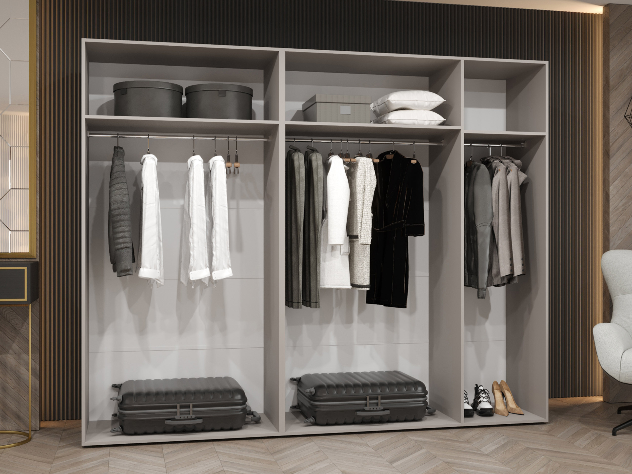 Garderobeskab Hartford 592 (Sort)