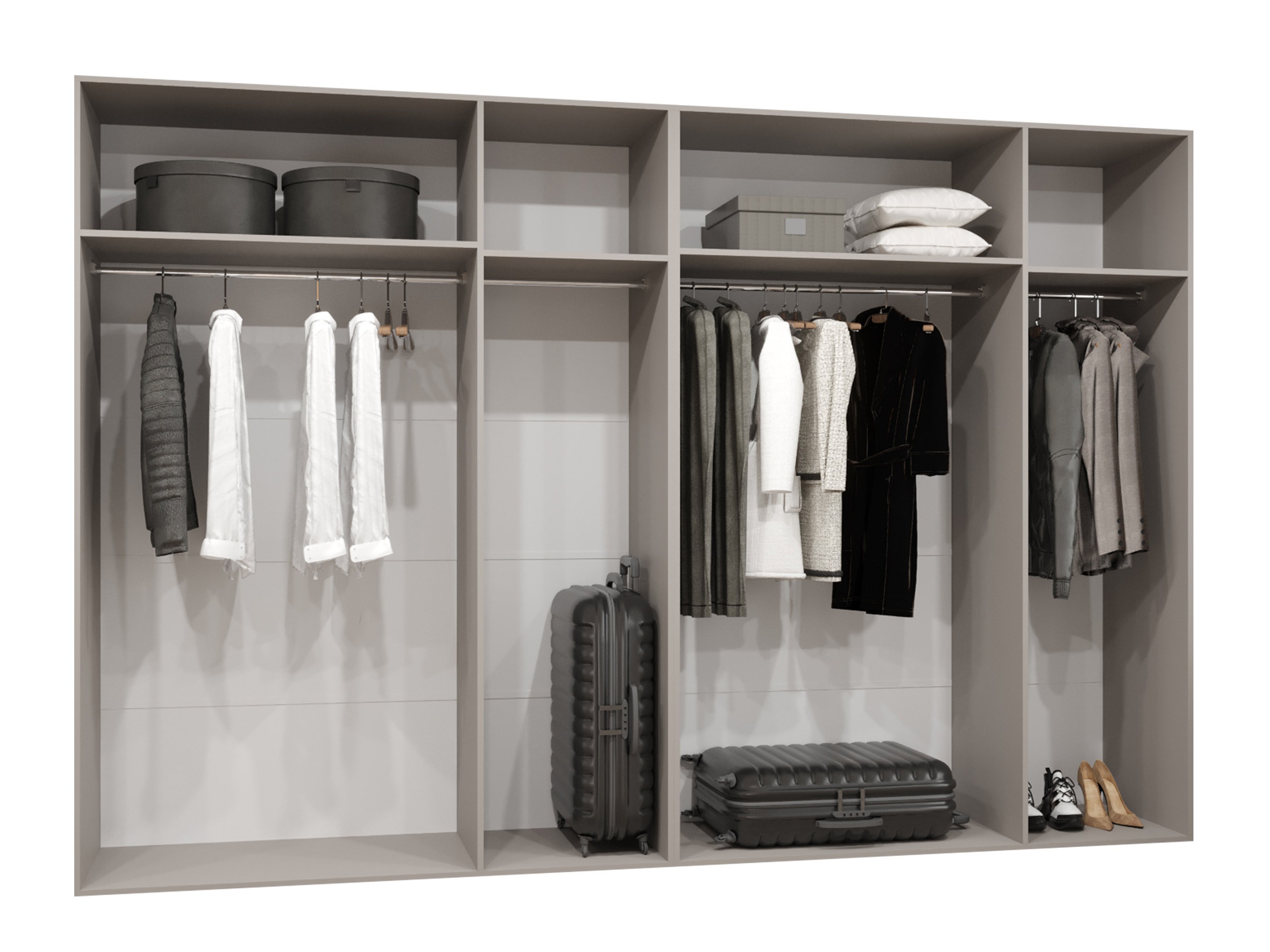 Garderobeskab Hartford 593 (Sort)