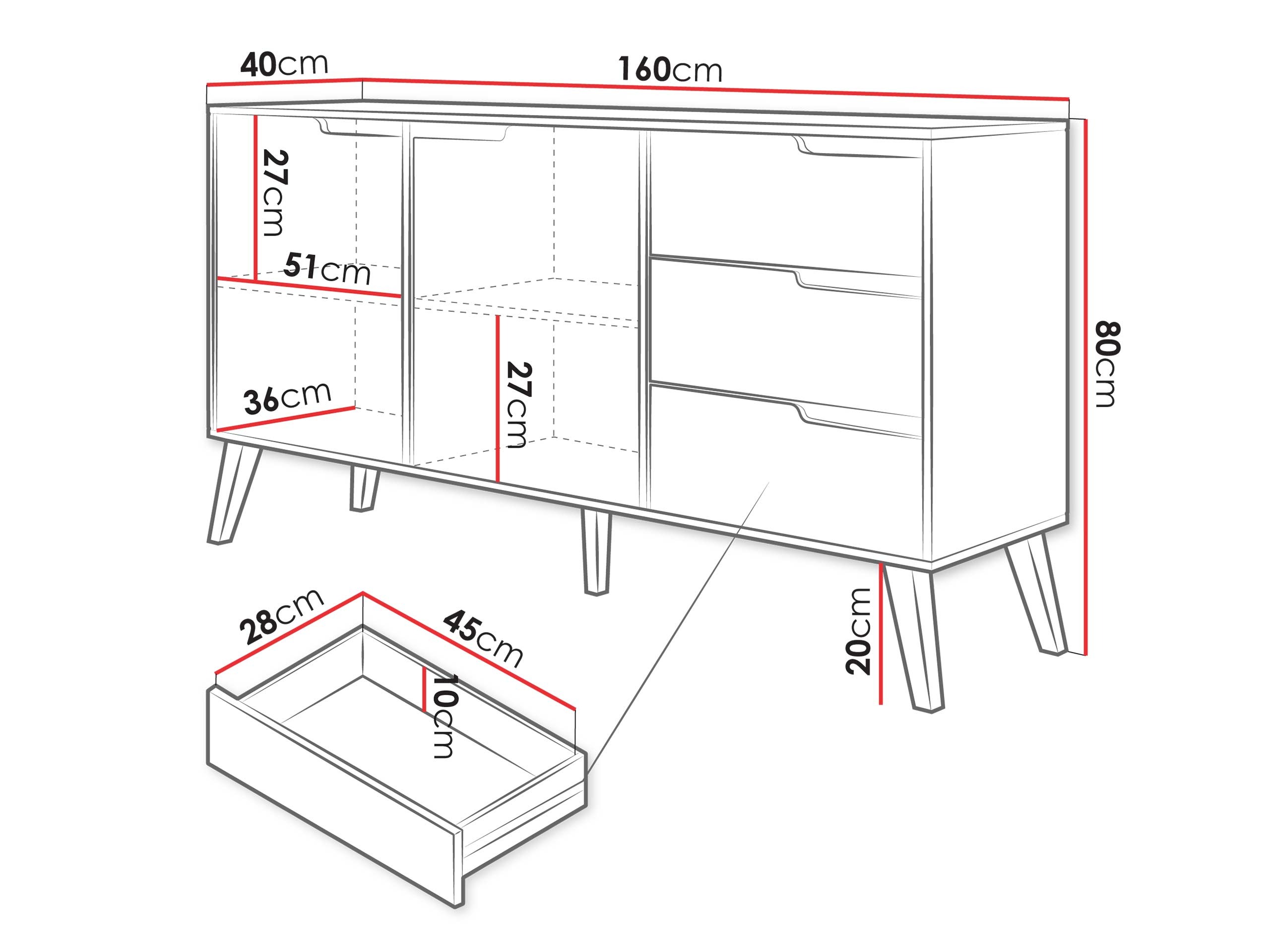 Kommode Otis (Kashmir)