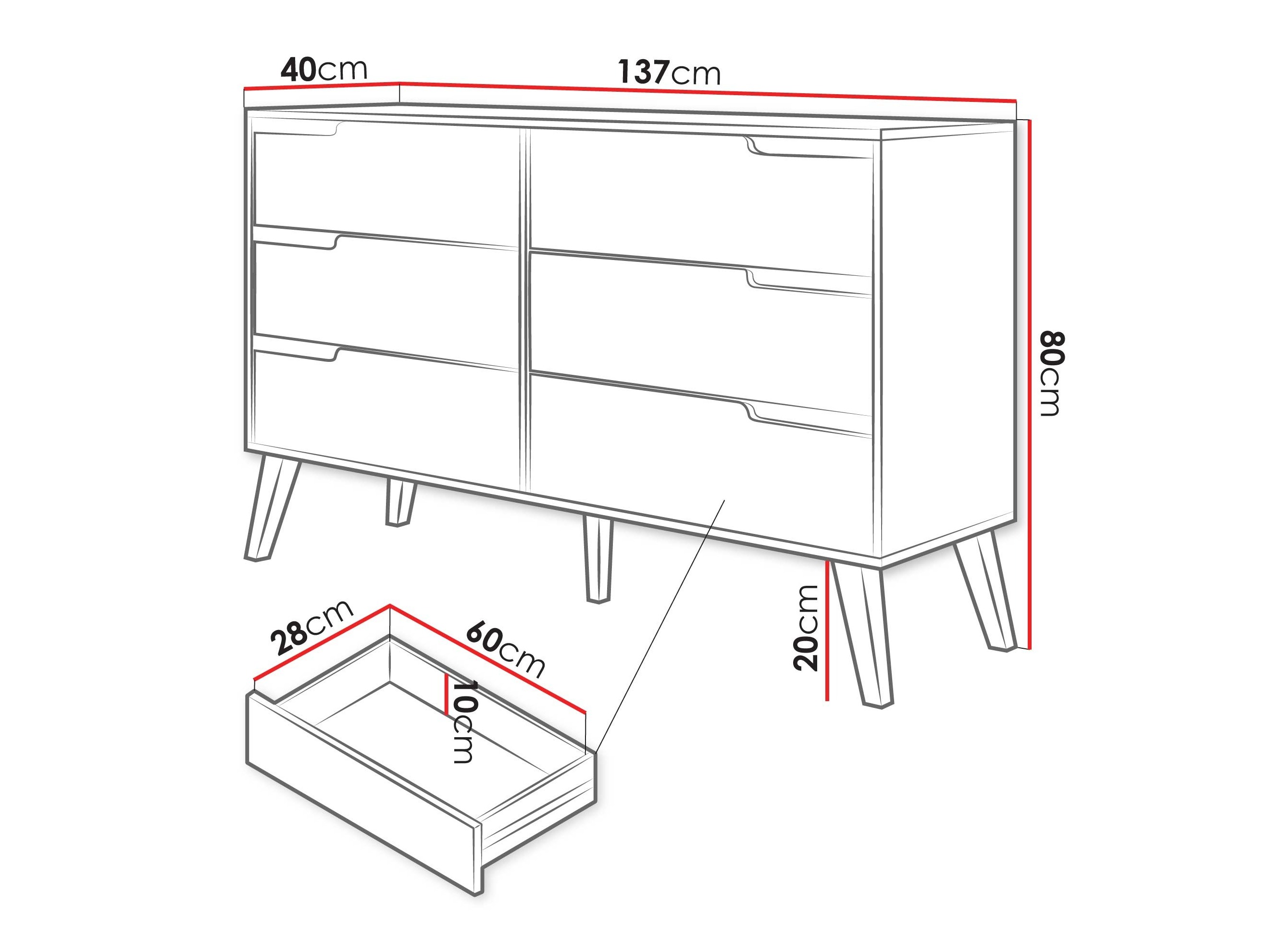 Kommode Elbtive 103 (Kashmir)