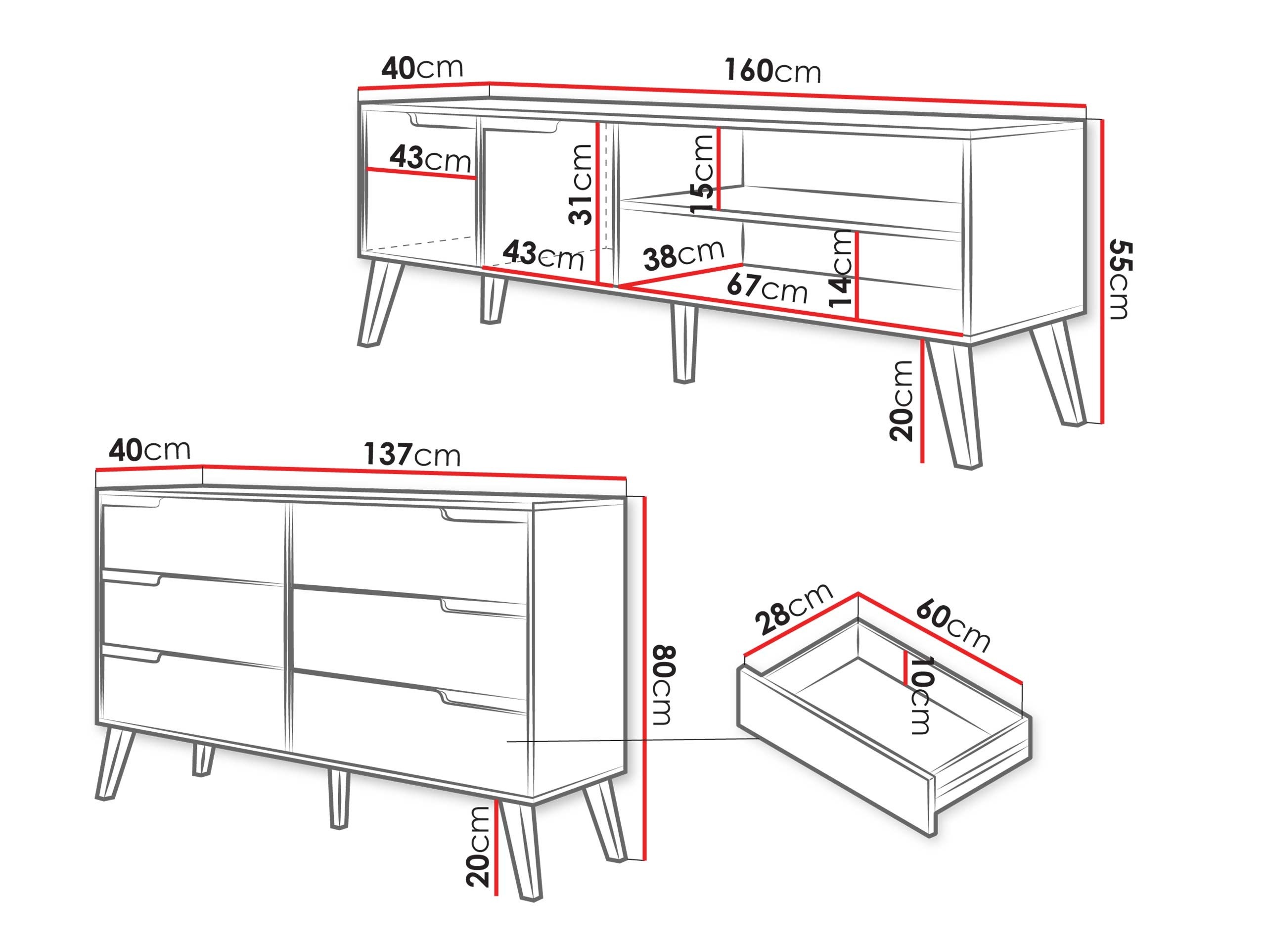 Stuemøbelsæt Elbtive 106 (Kashmir)