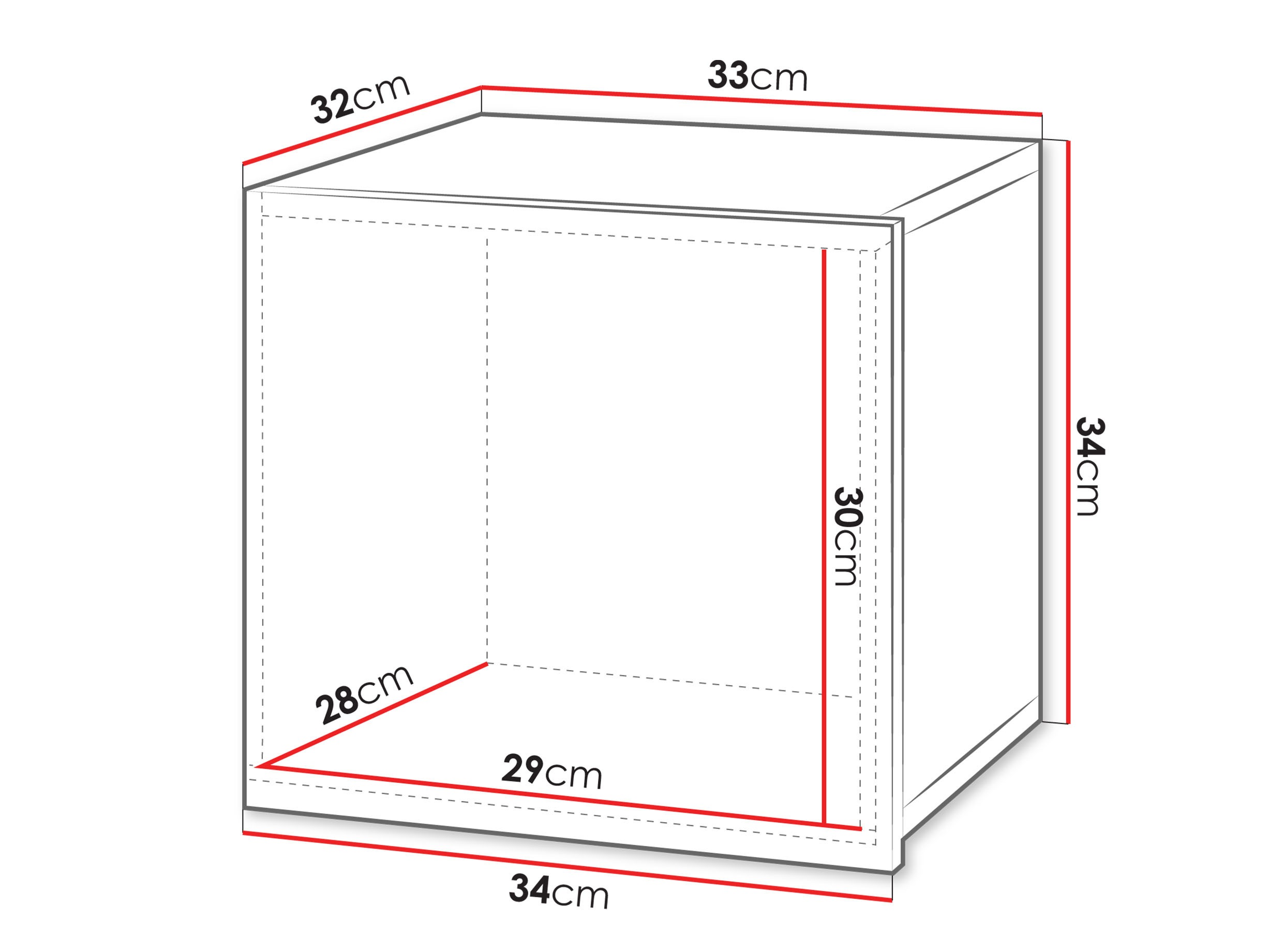Vægskab Remus II (Sort + Blank sort)