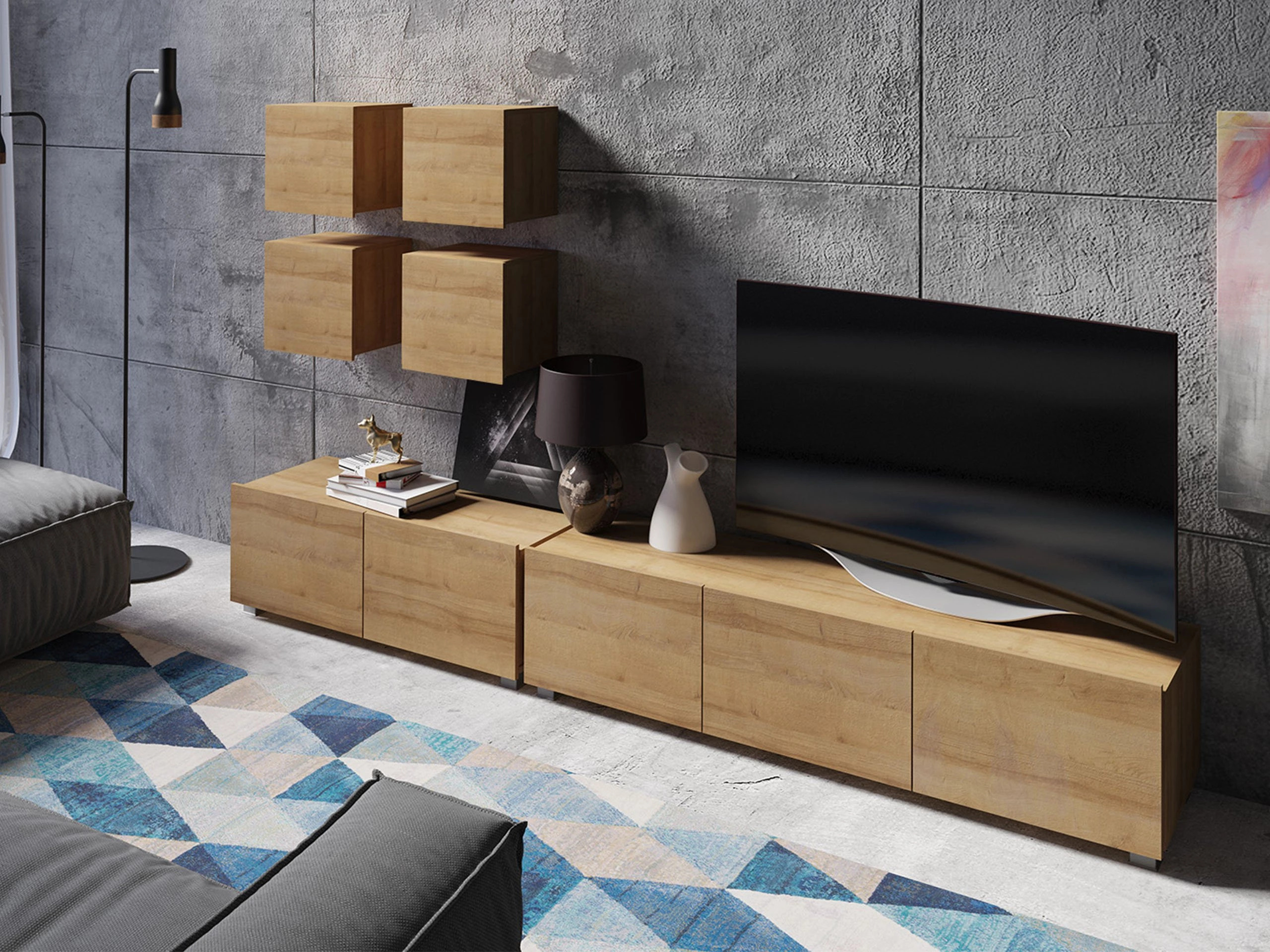 Stuemøbelsæt Remus XVIII (Gylden eg)