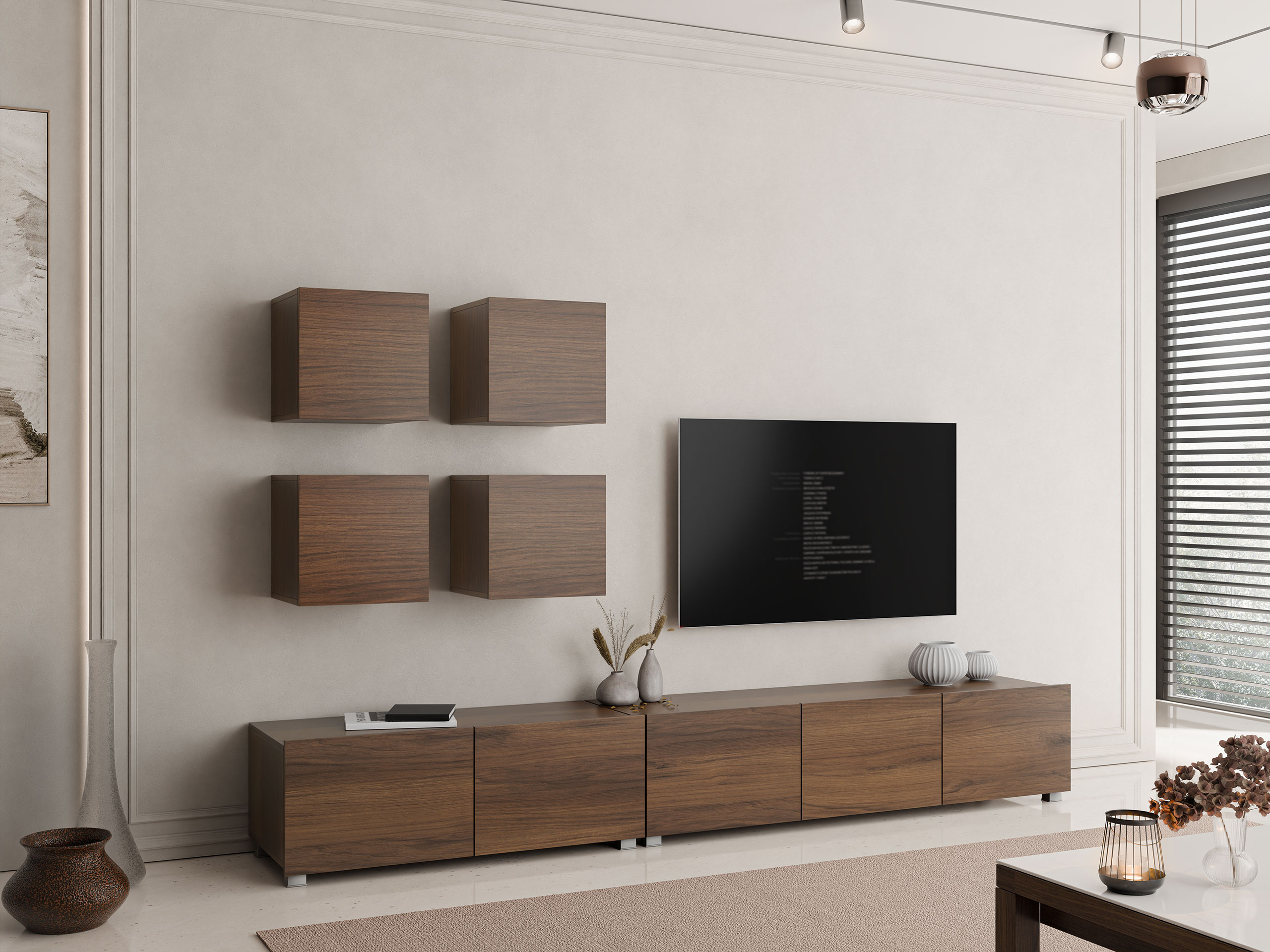 Stuemøbelsæt Remus XVIII (Valnød)