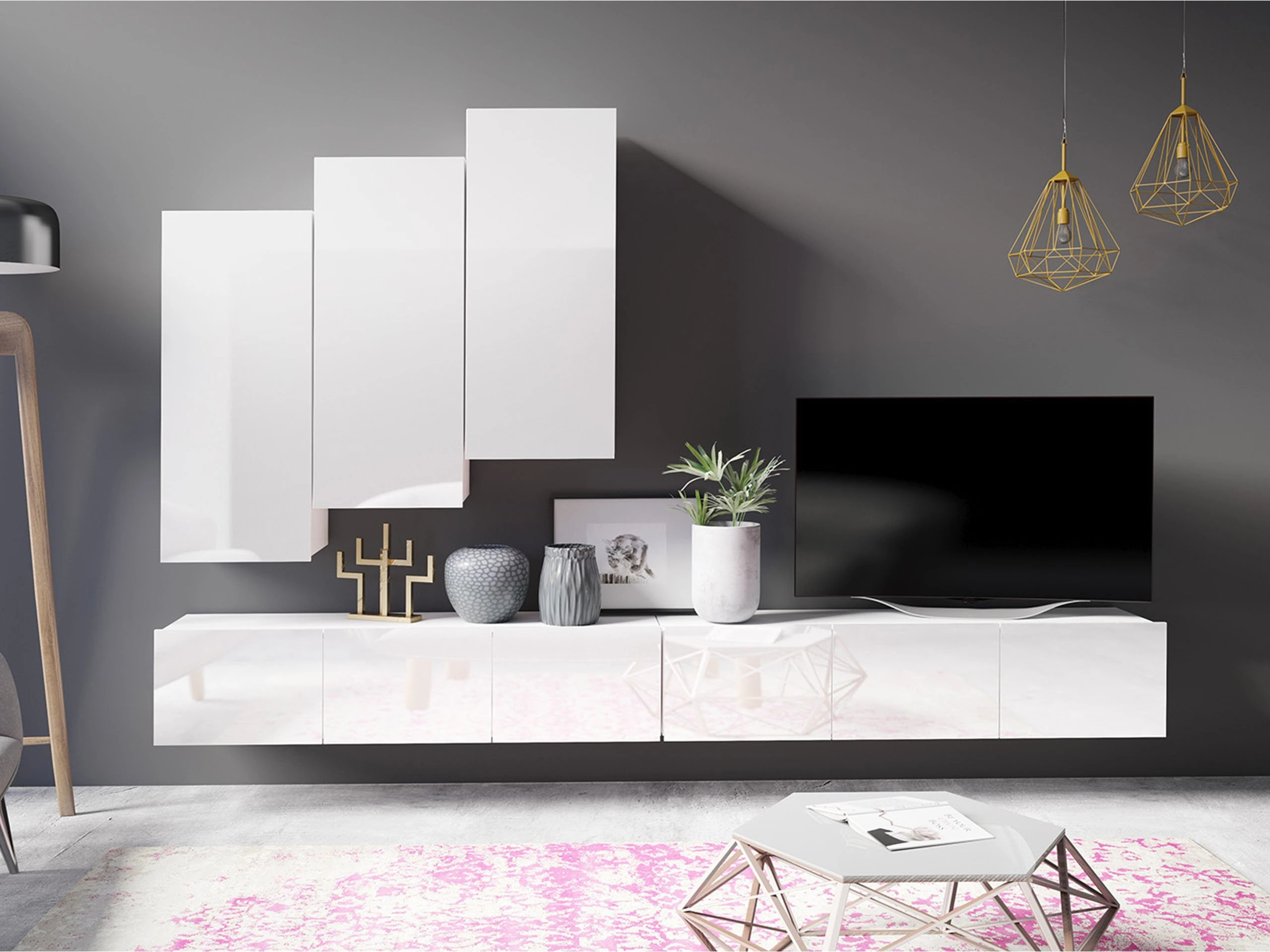 Stuemøbelsæt Remus XX (Hvid)