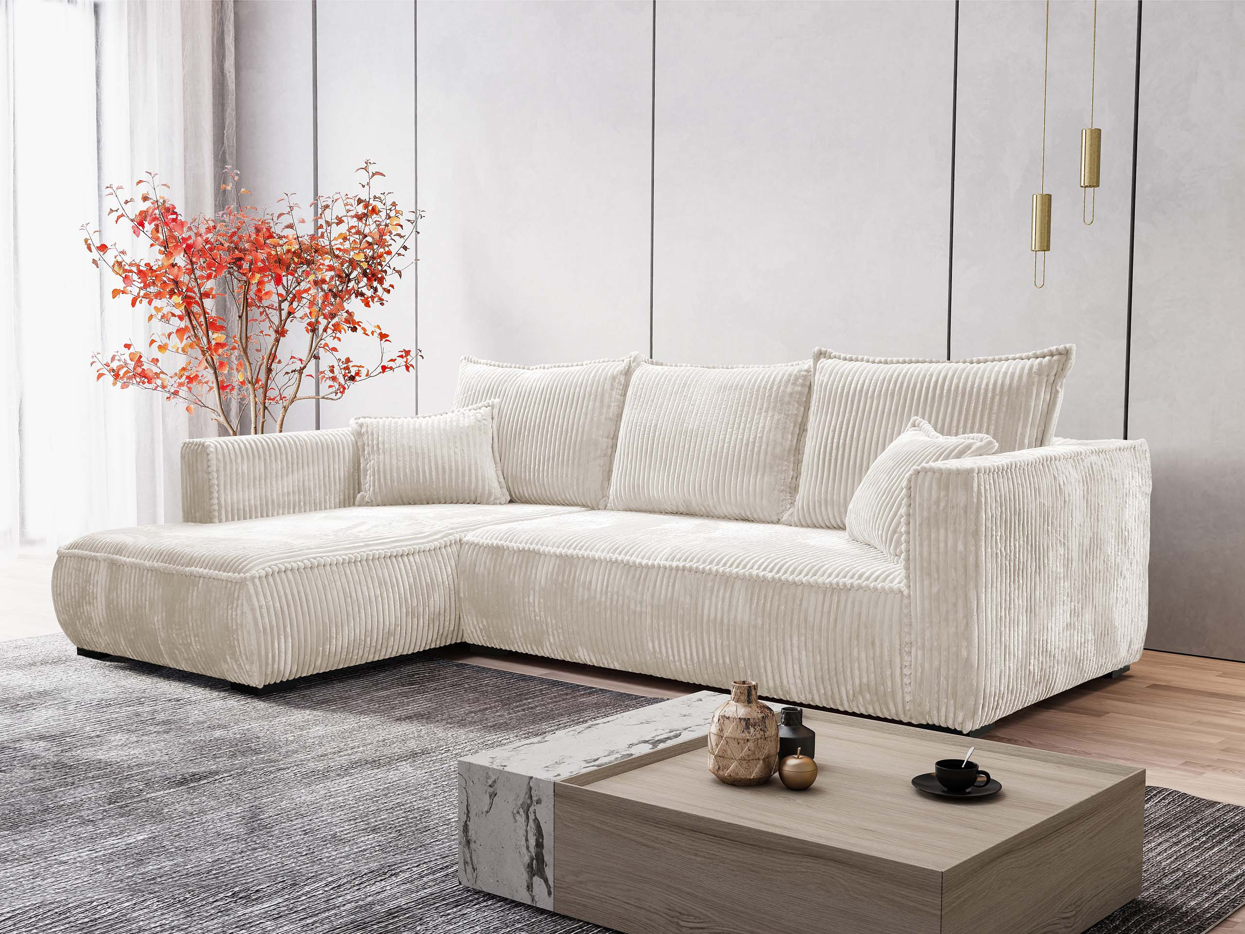 Hjørnesofa TrendyNest 125 (Tilia 01)