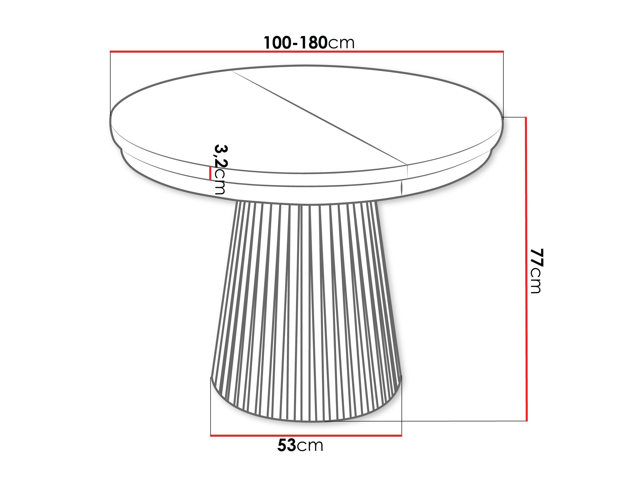 Bord Stanton 151 (Hvid)