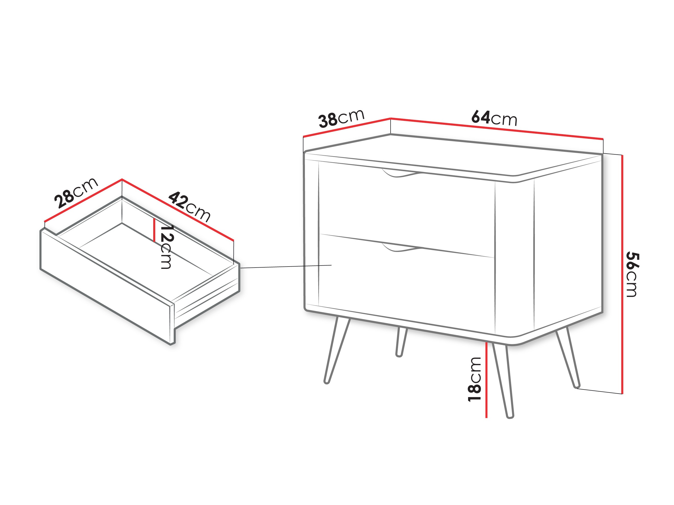 Sengebord Lectum (Beige)