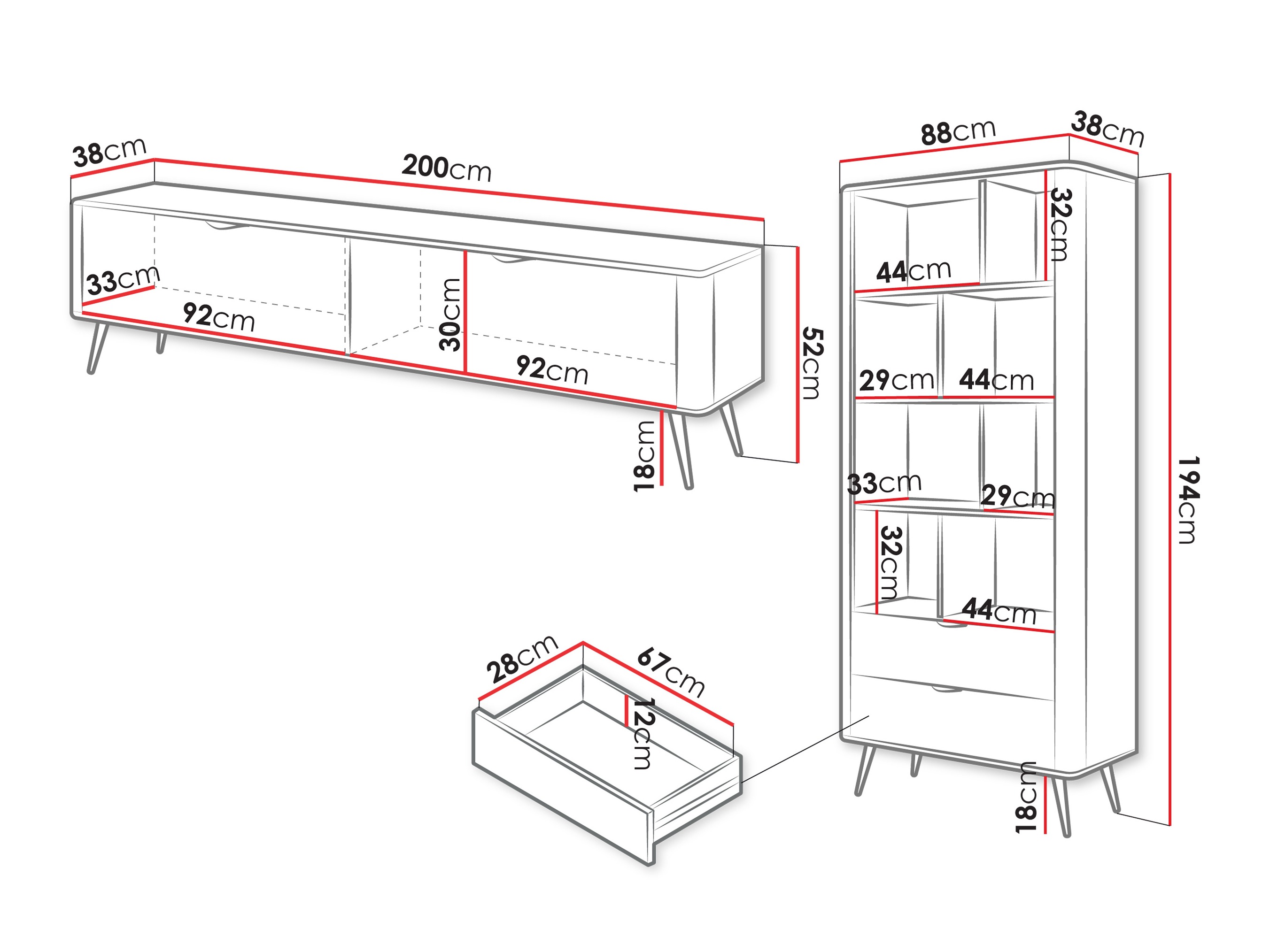 Stuemøbelsæt Ioca (Beige)