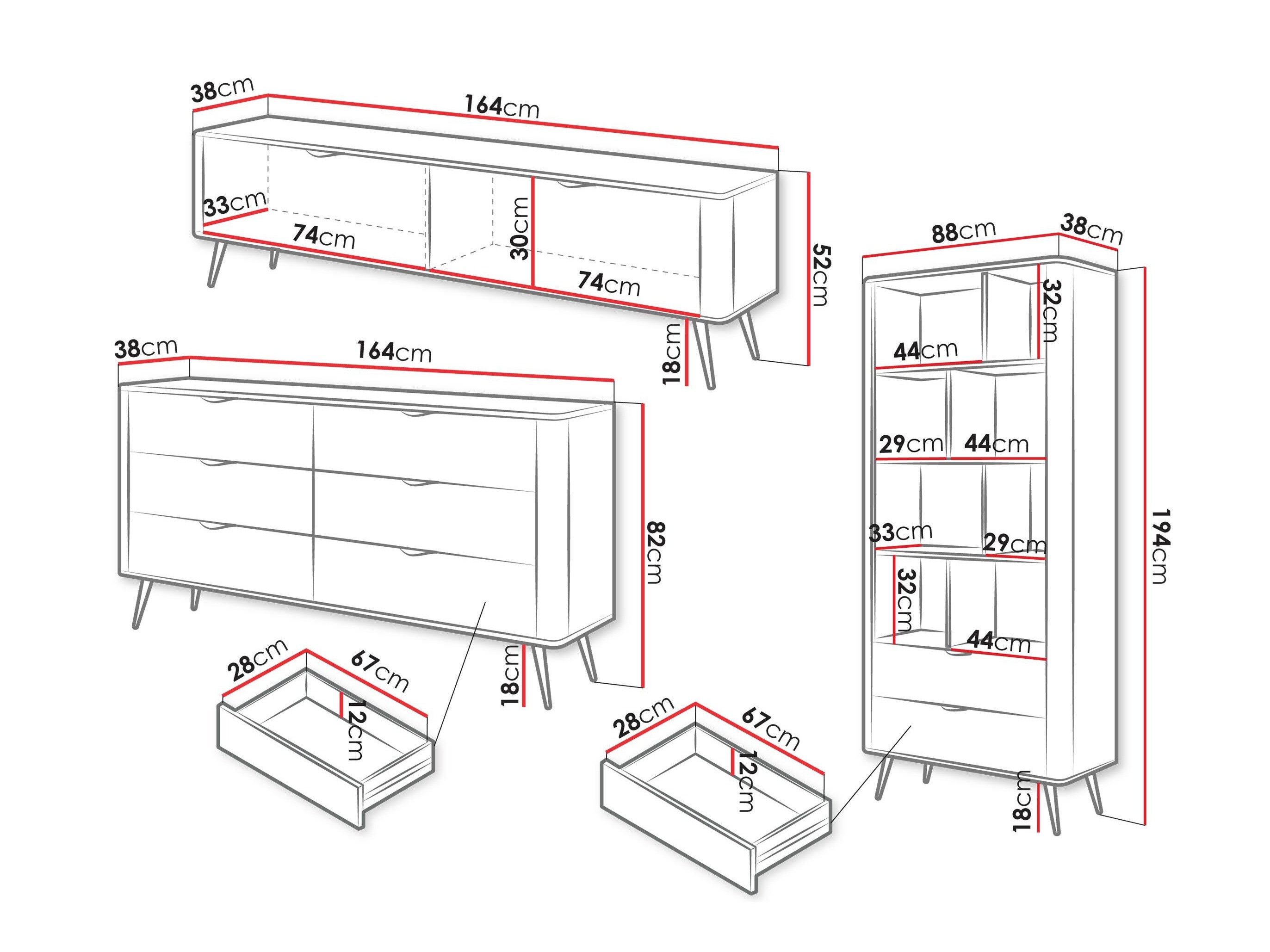 Stuemøbelsæt Lectum II (Beige)